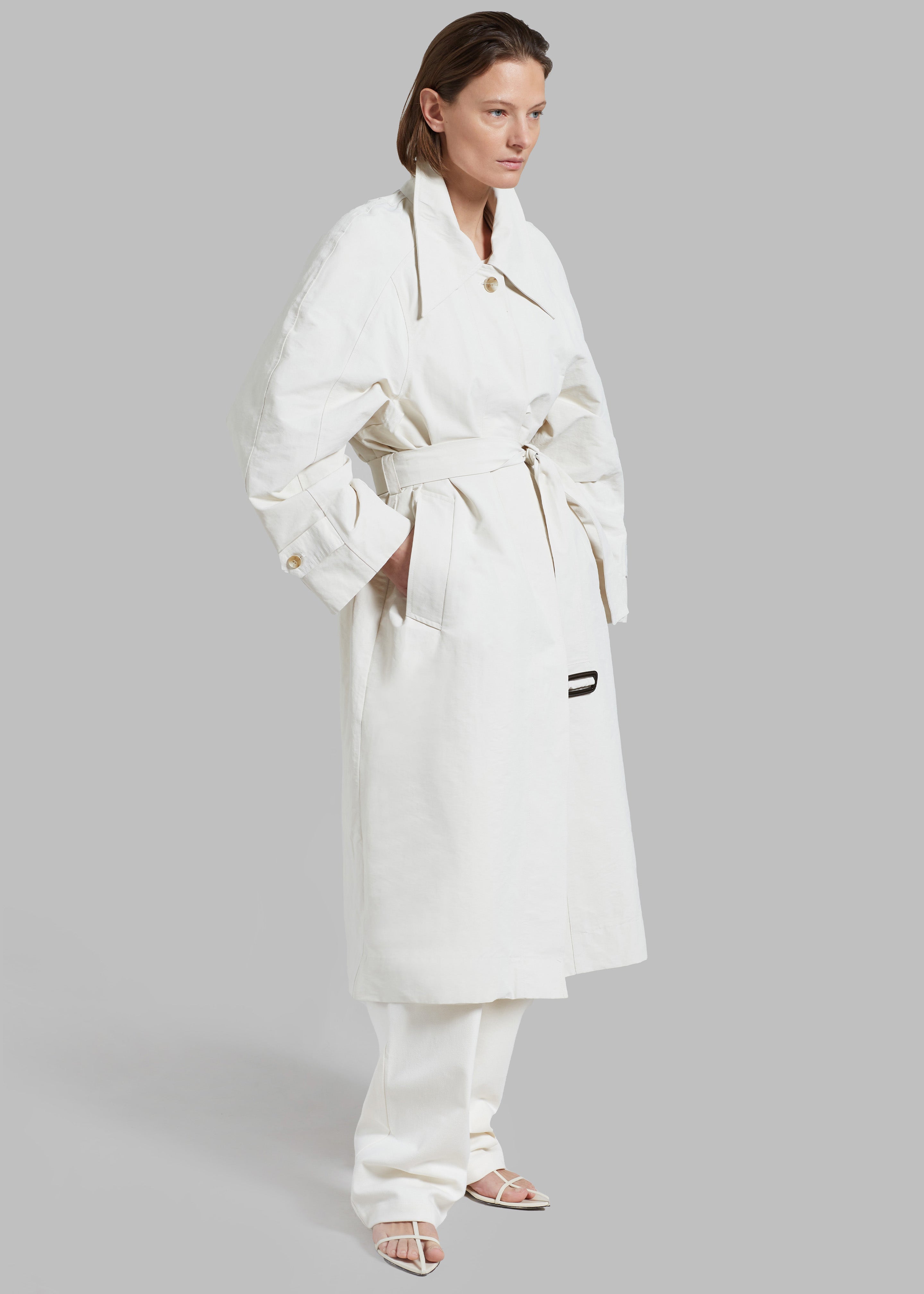 Tal Trench Coat - Cream - 1