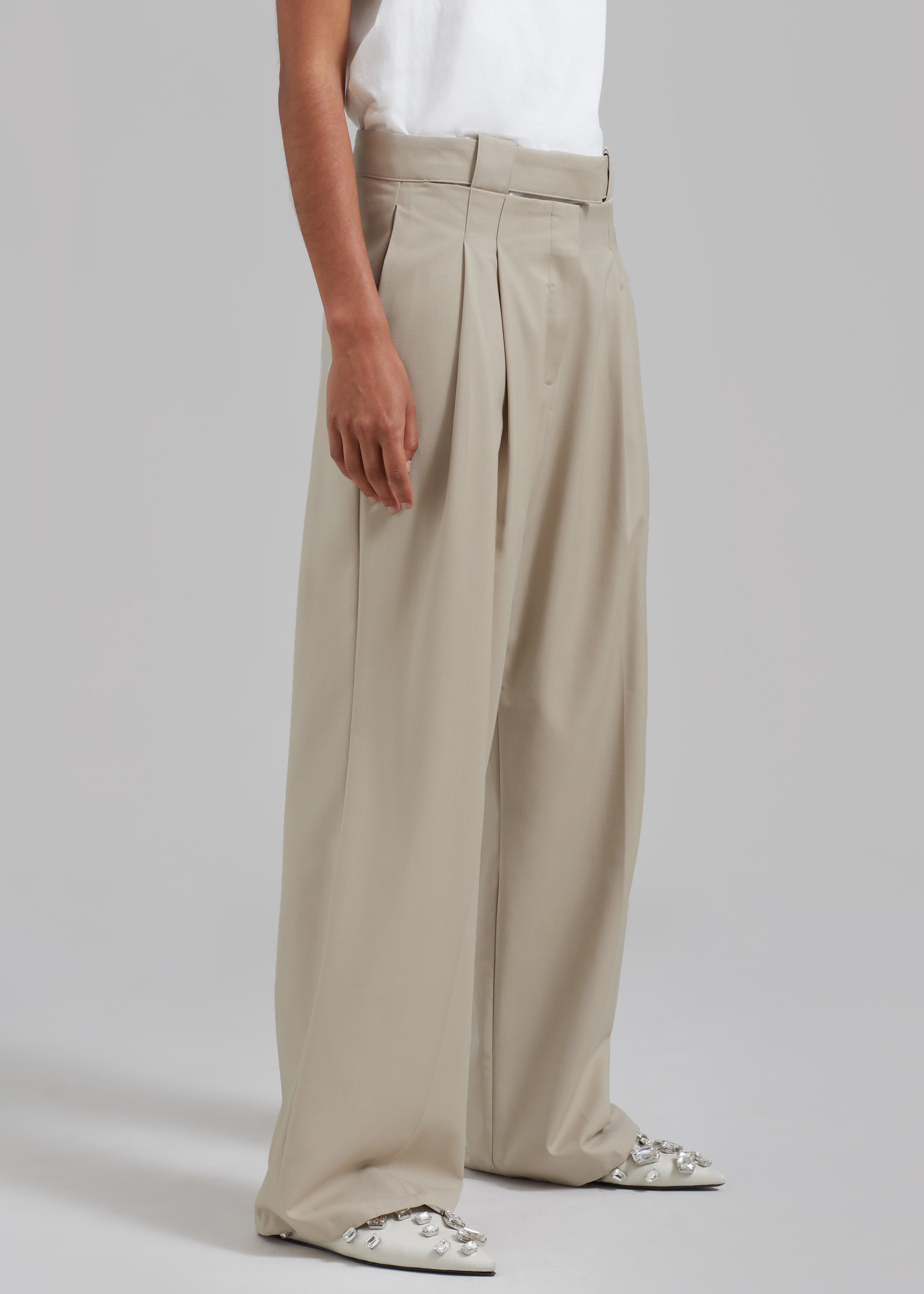 Tate Trousers - Beige - 17