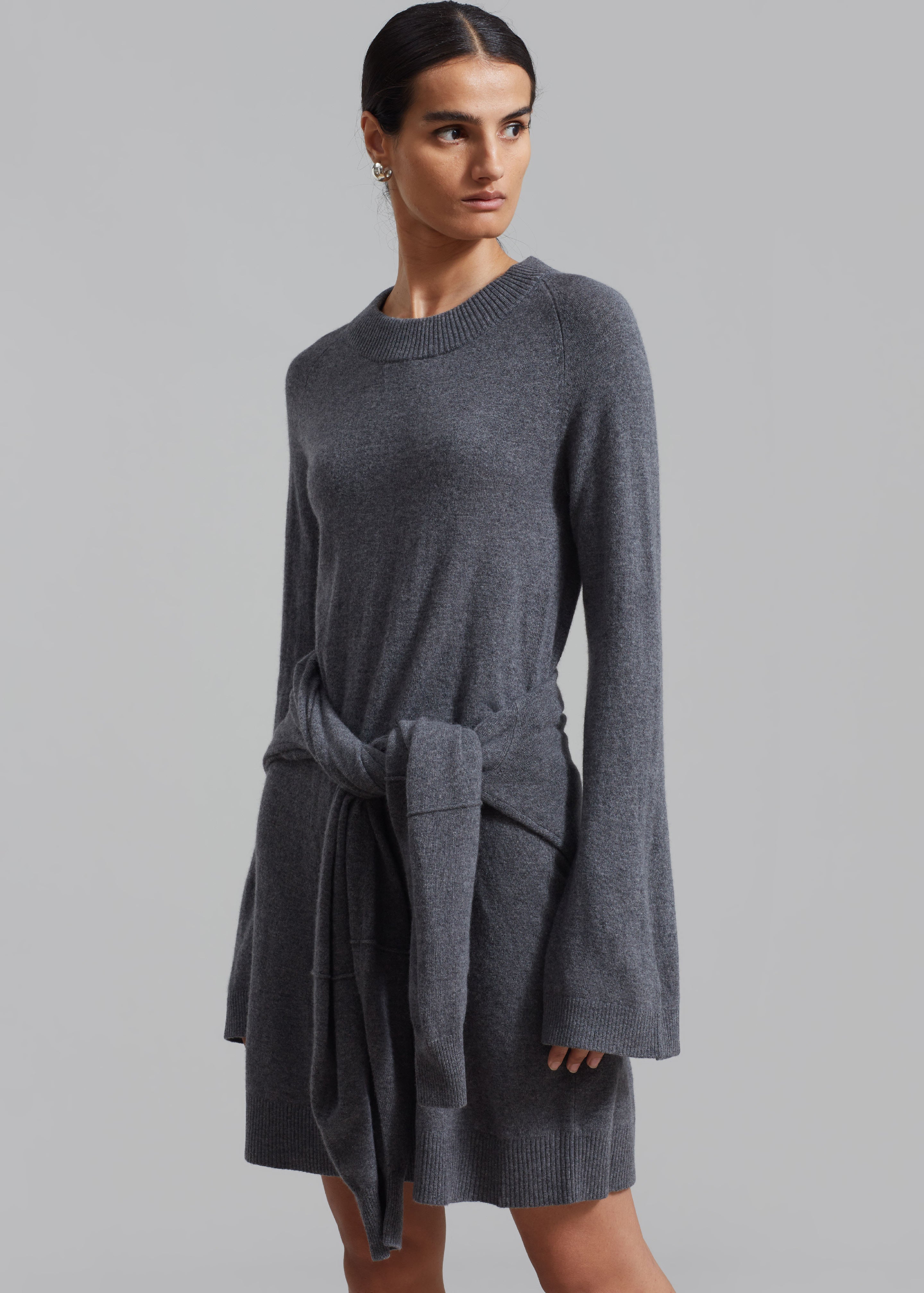 The Garment Como Raglan Dress - Grey Melange - 5