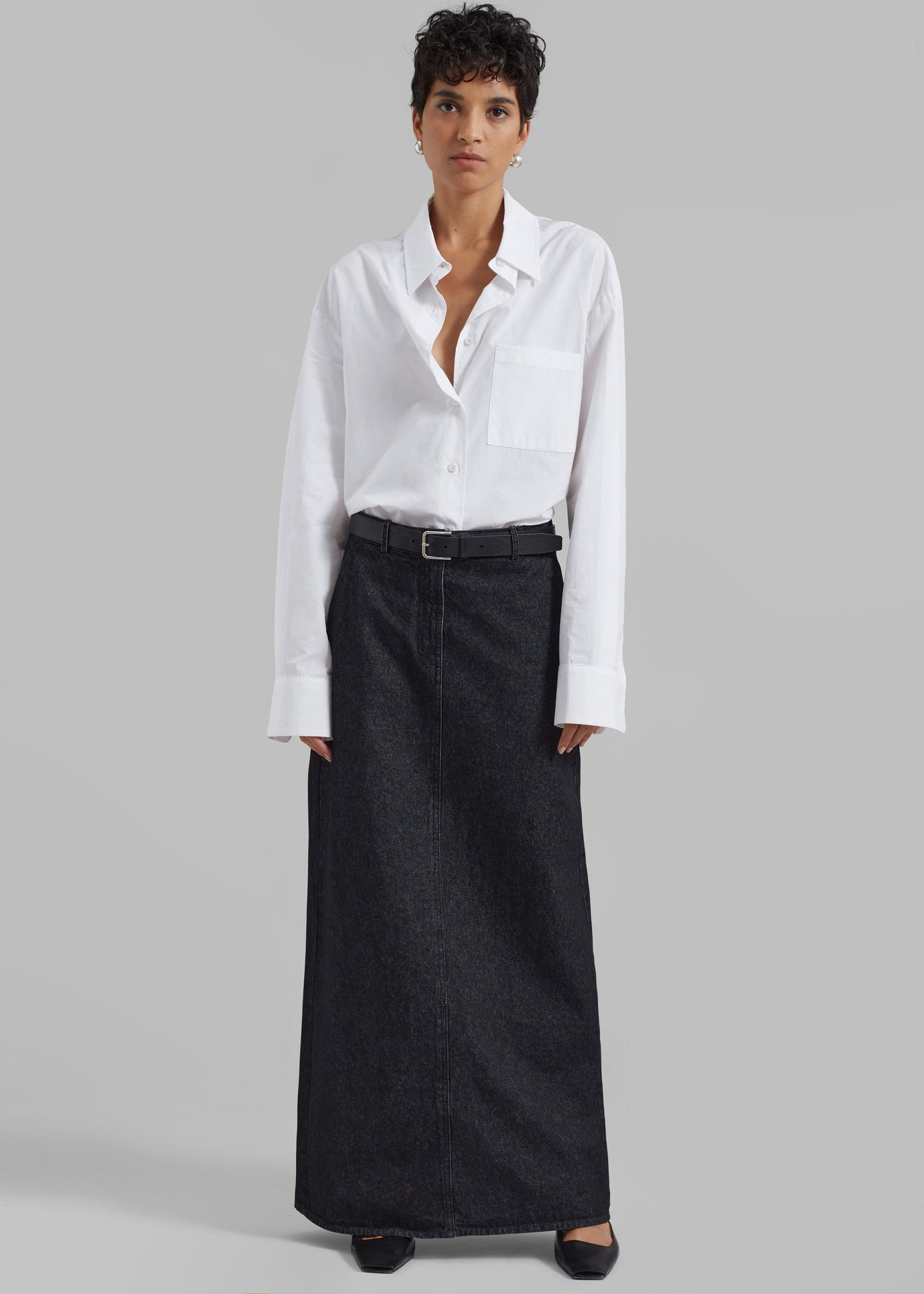 The Garment Eclipse Skirt - Dark Grey Melange