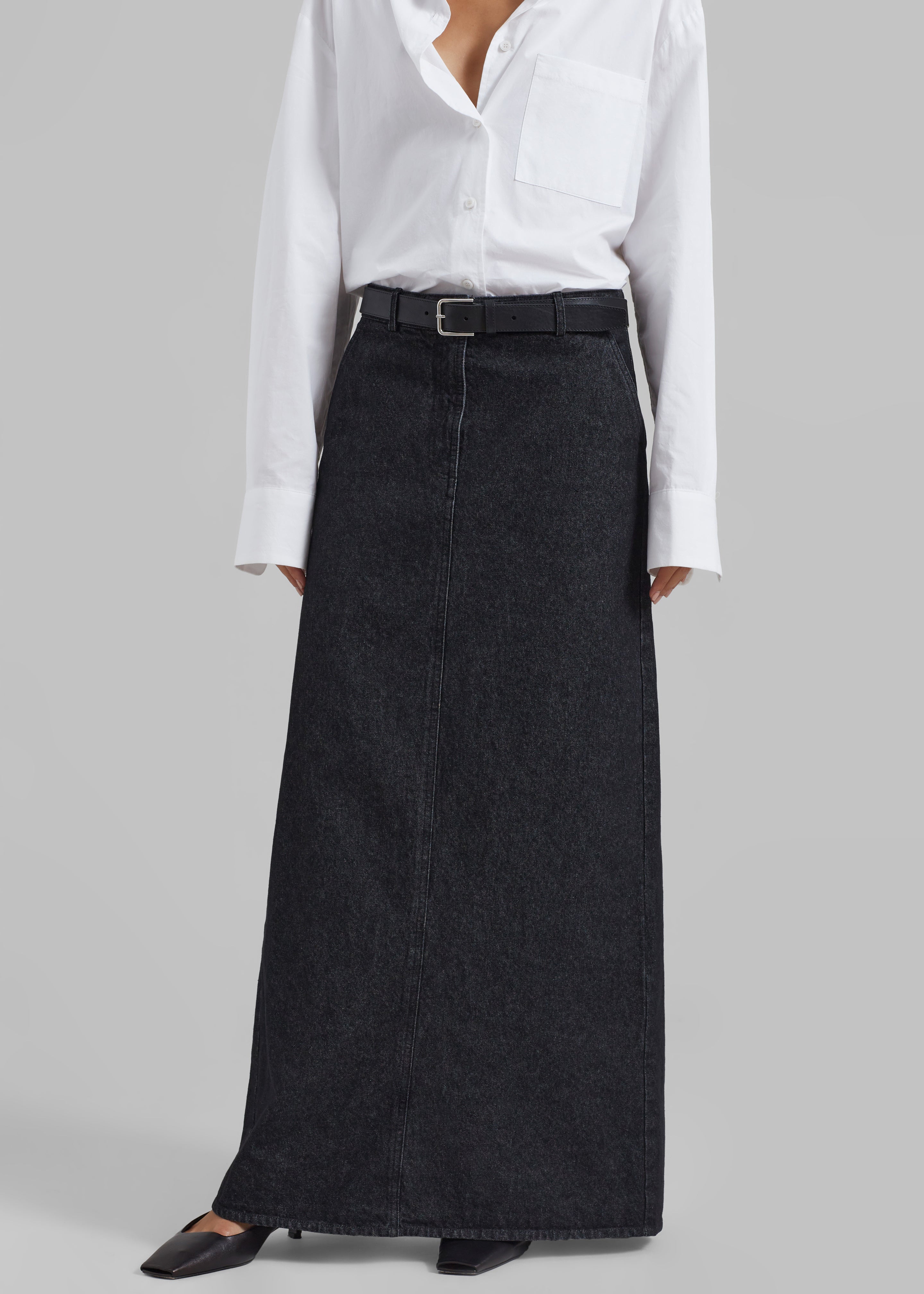 The Garment Eclipse Skirt - Dark Grey Melange - 5