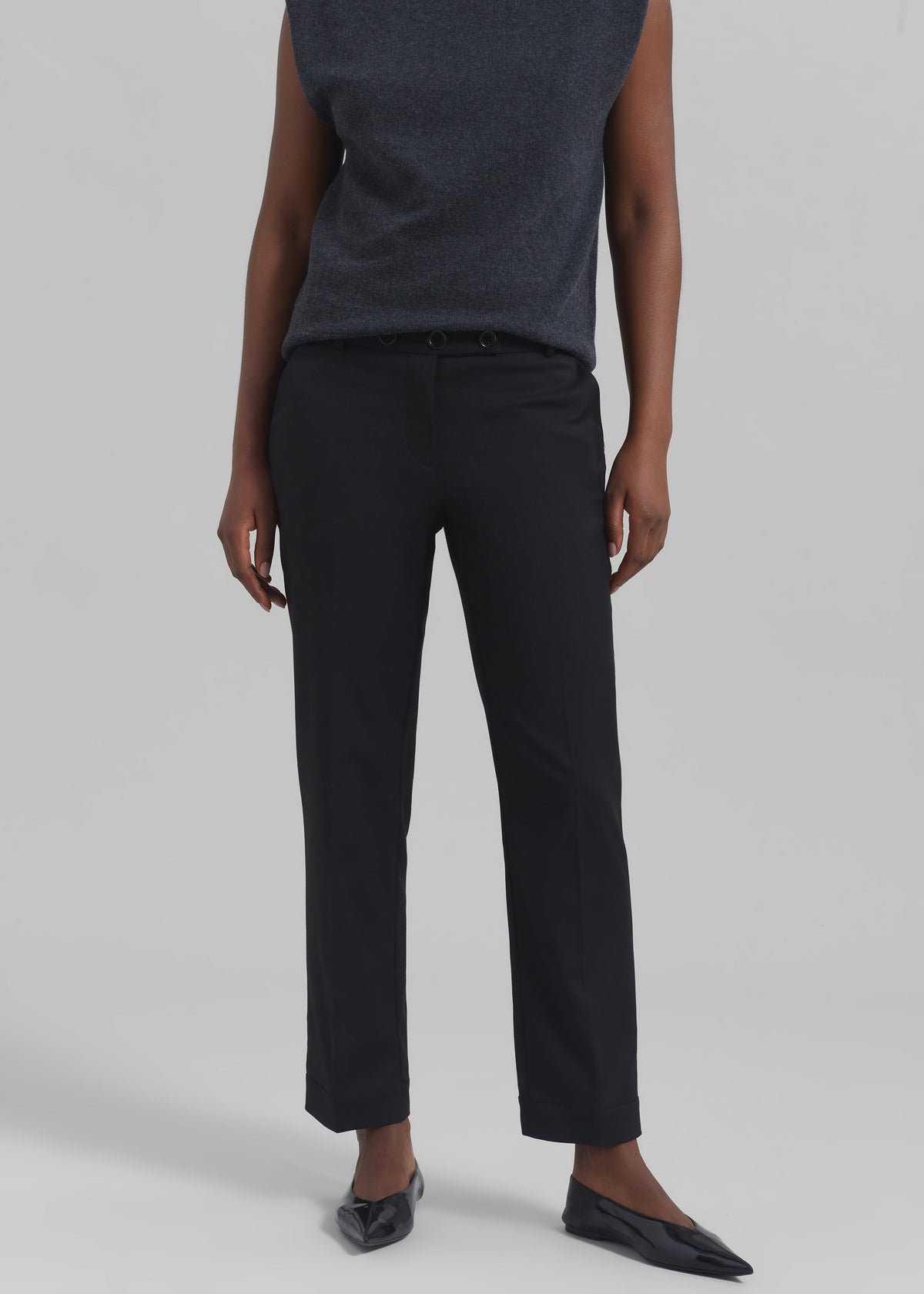 The Garment Pluto Cropped Pants - Black - 1