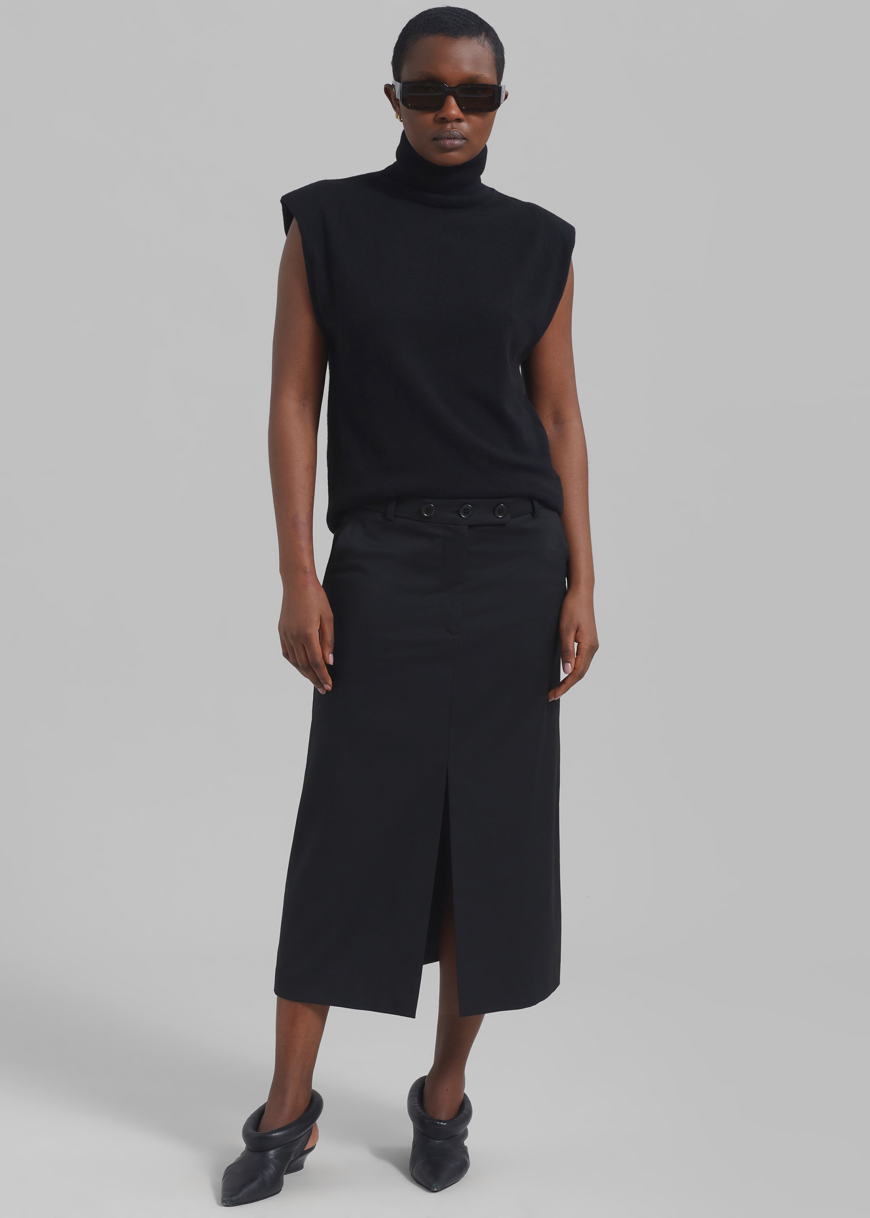 The Garment Pluto Skirt - Black - 1