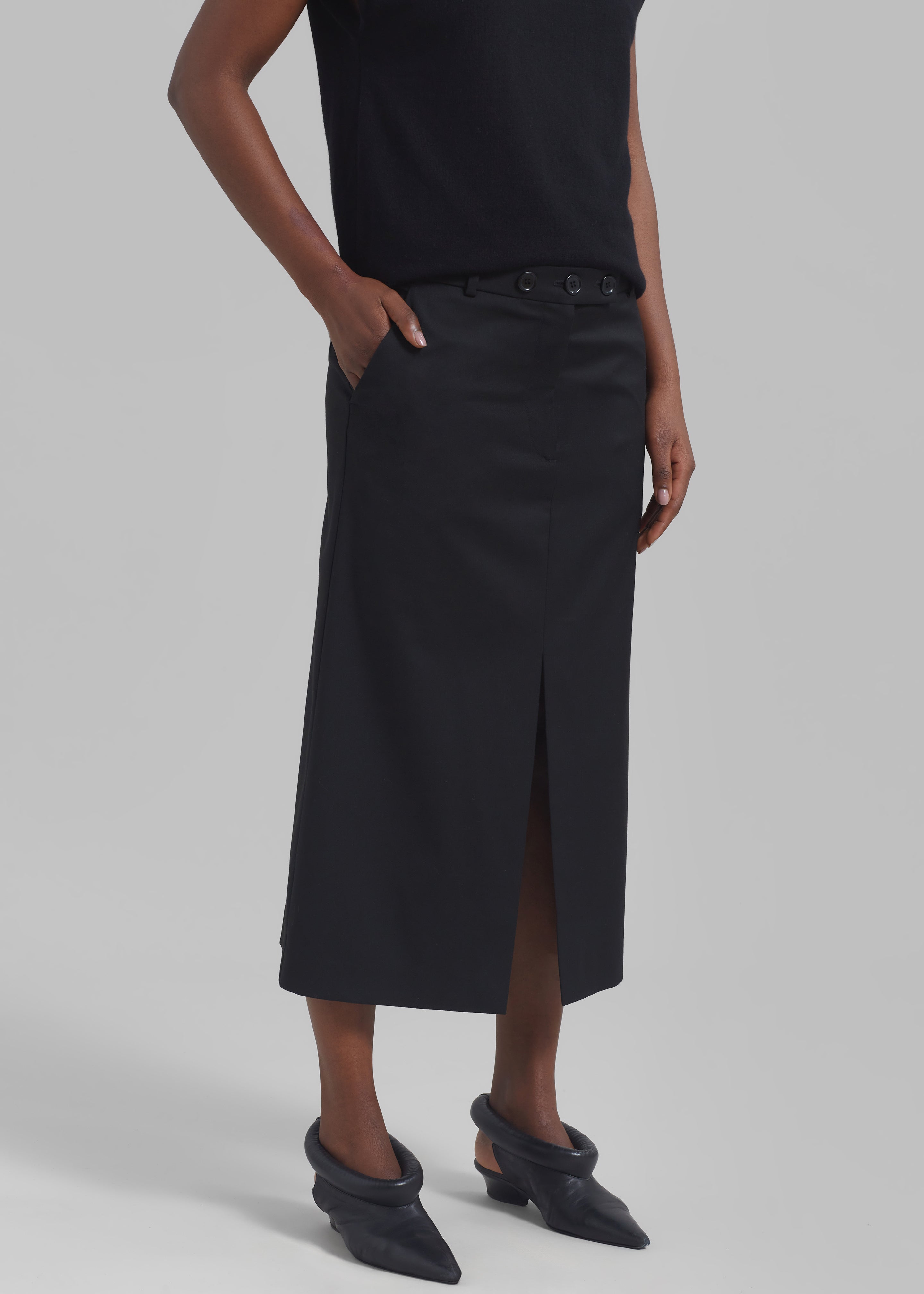 The Garment Pluto Skirt - Black - 2