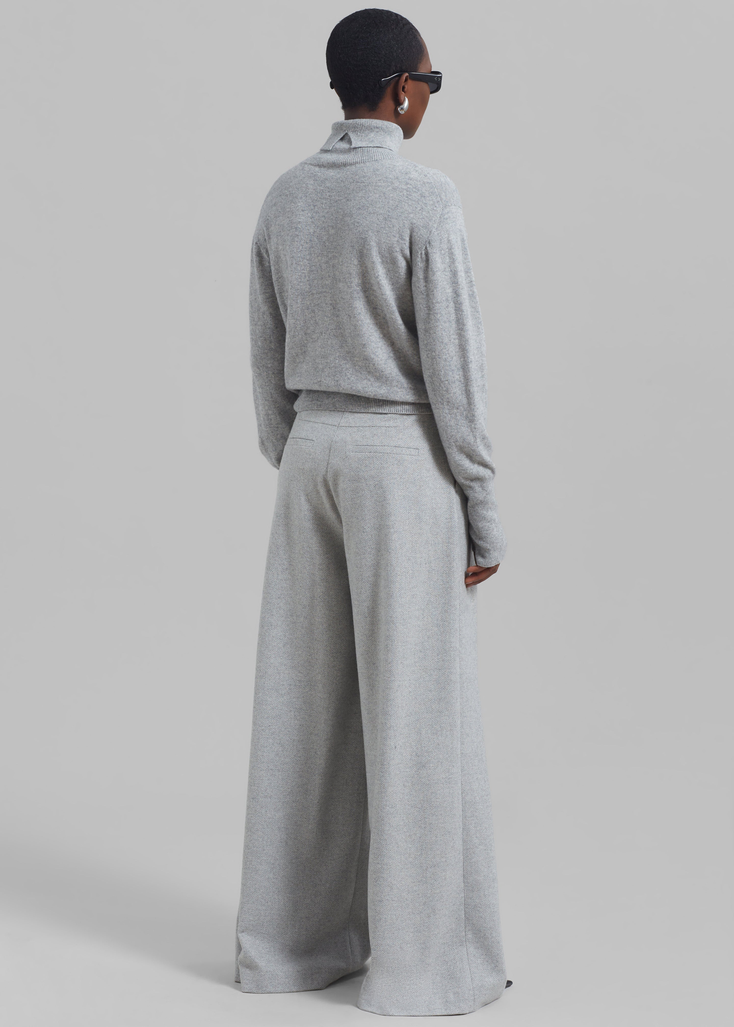 The Garment Trento Pants - Heather Grey Herringbone - 8