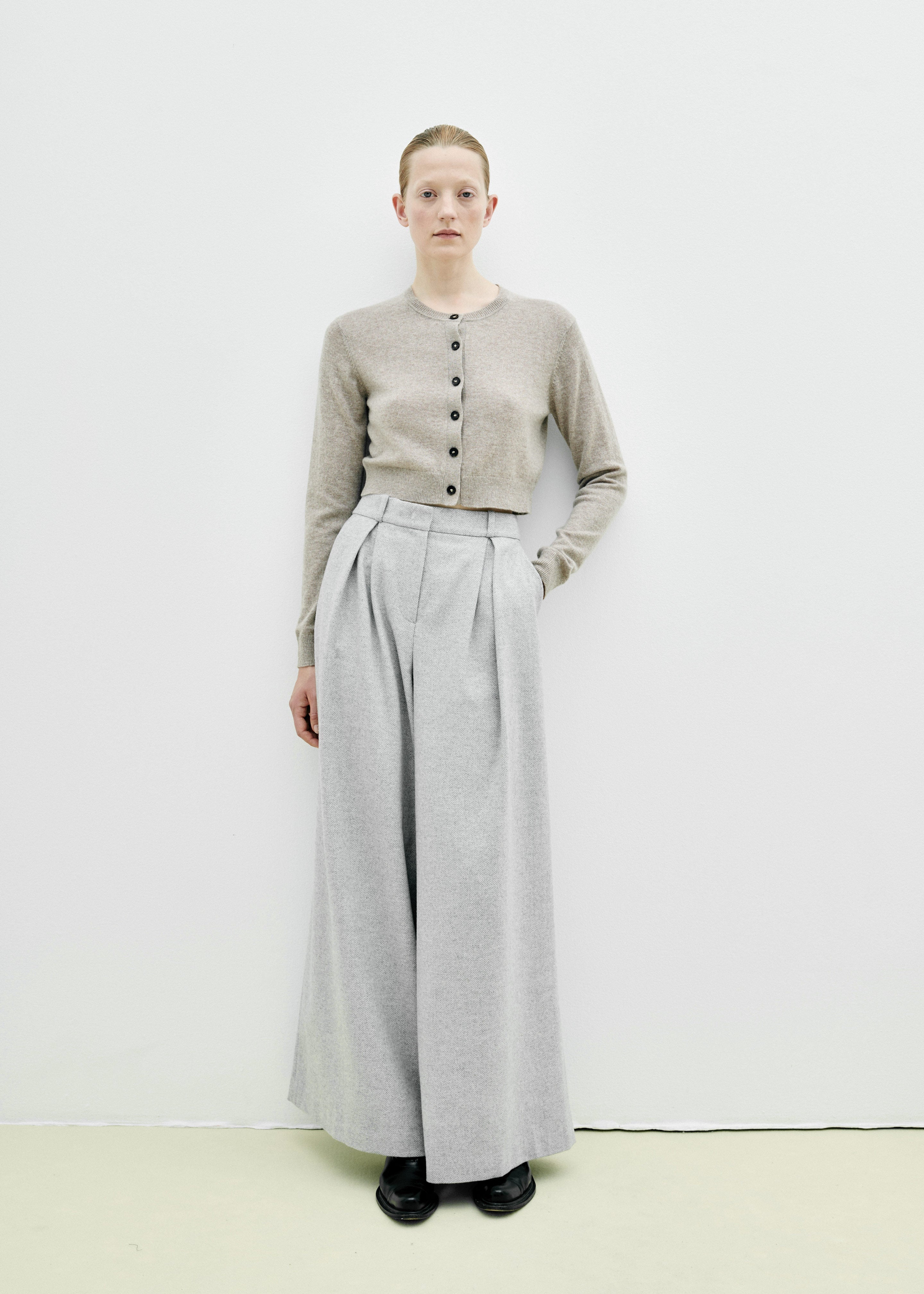 The Garment Trento Pants - Heather Grey Herringbone - 7