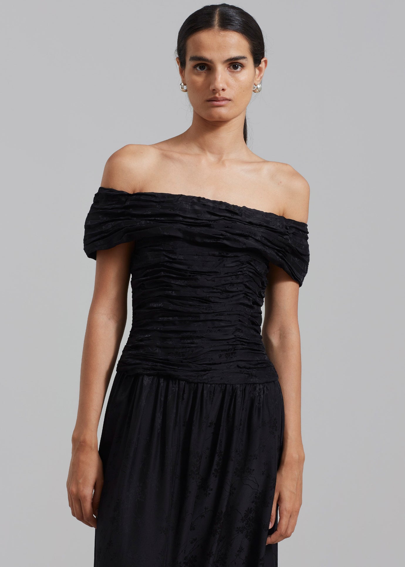 The Garment Toulouse Off-Shoulder Dress - Black - 1