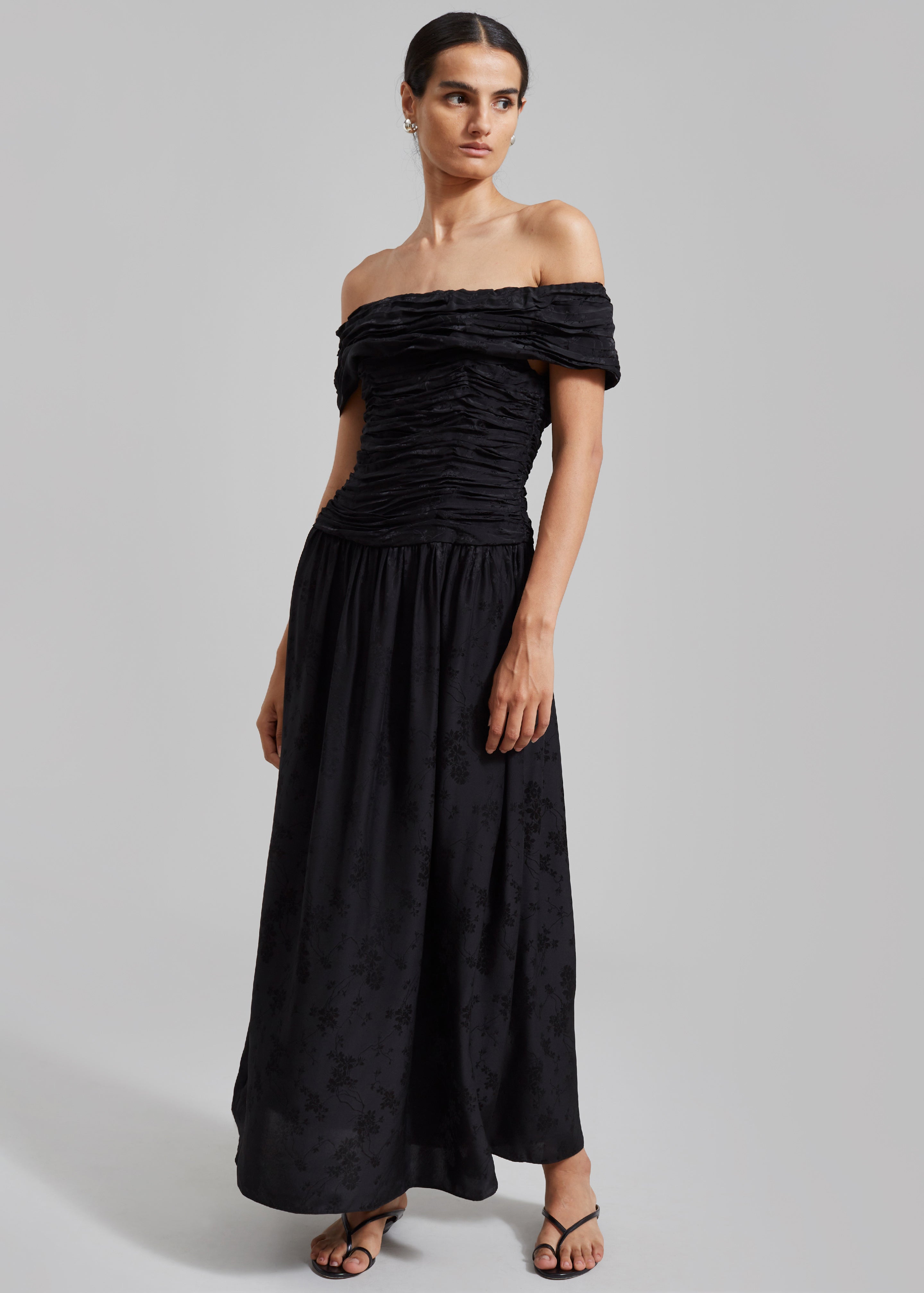 The Garment Toulouse Off-Shoulder Dress - Black - 3