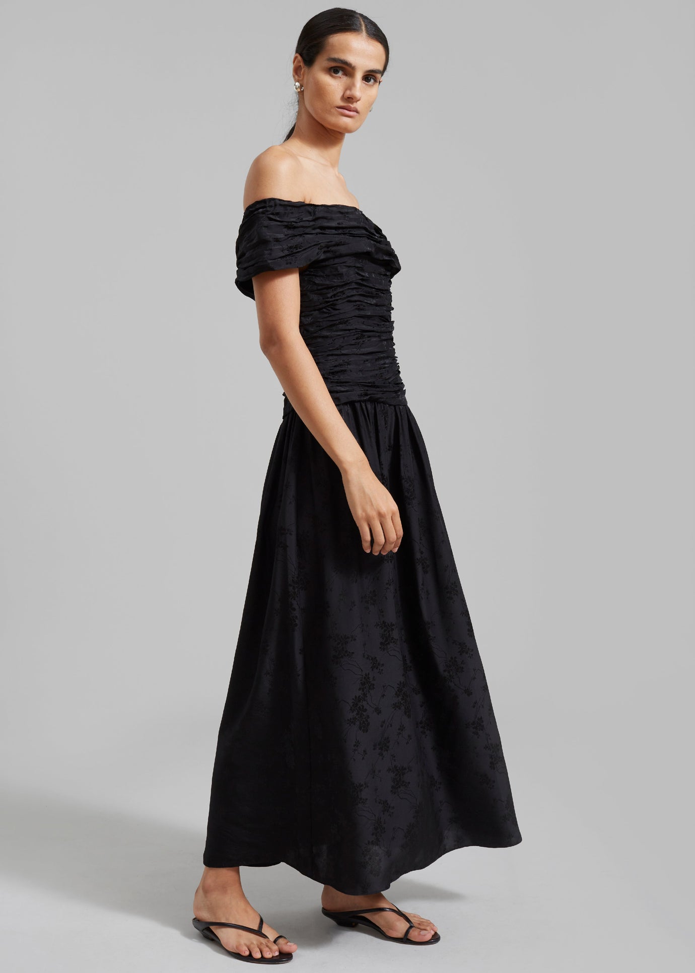 The Garment Toulouse Off-Shoulder Dress - Black