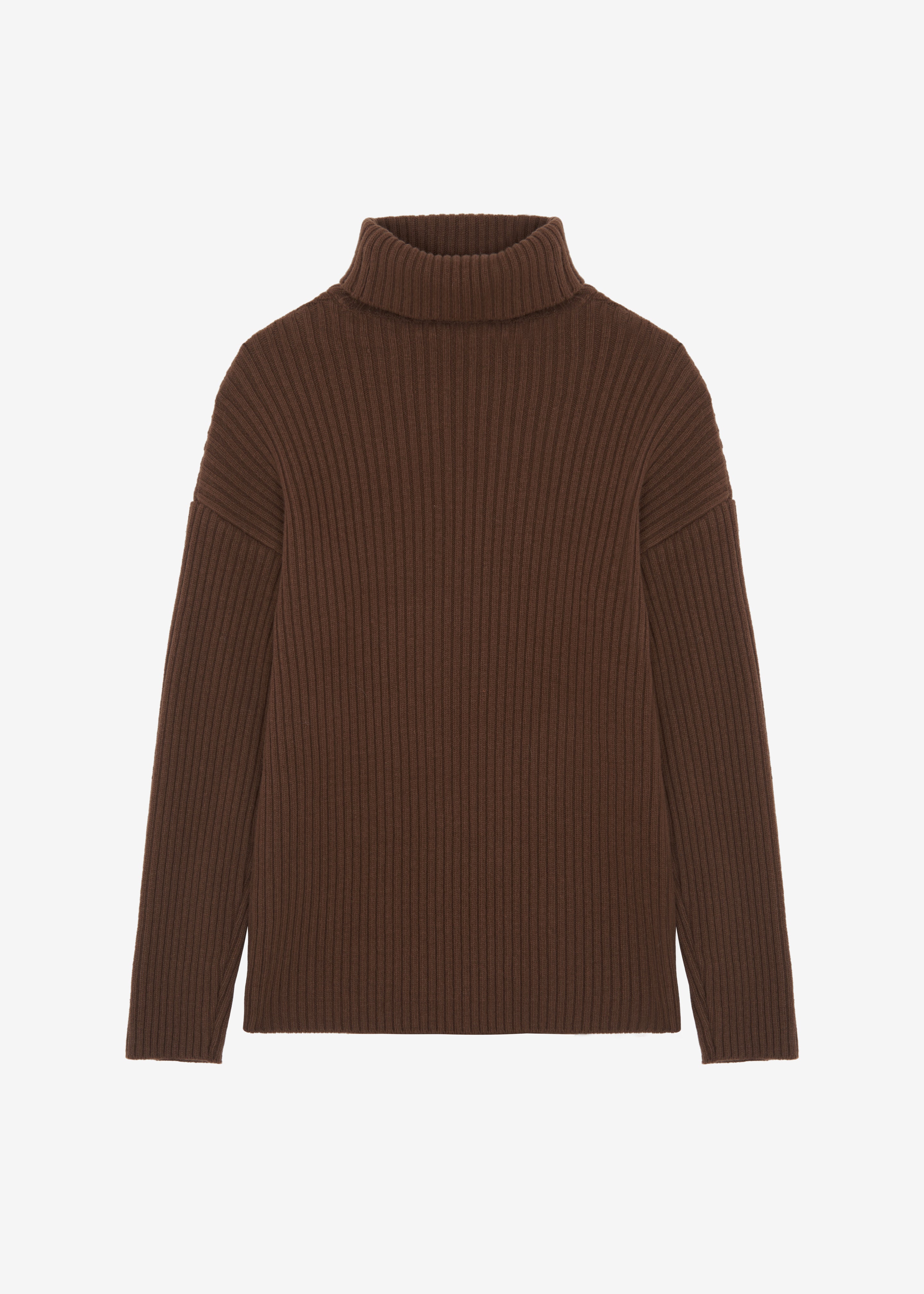 Thelma Ribbed Sweater - Brown - 9
