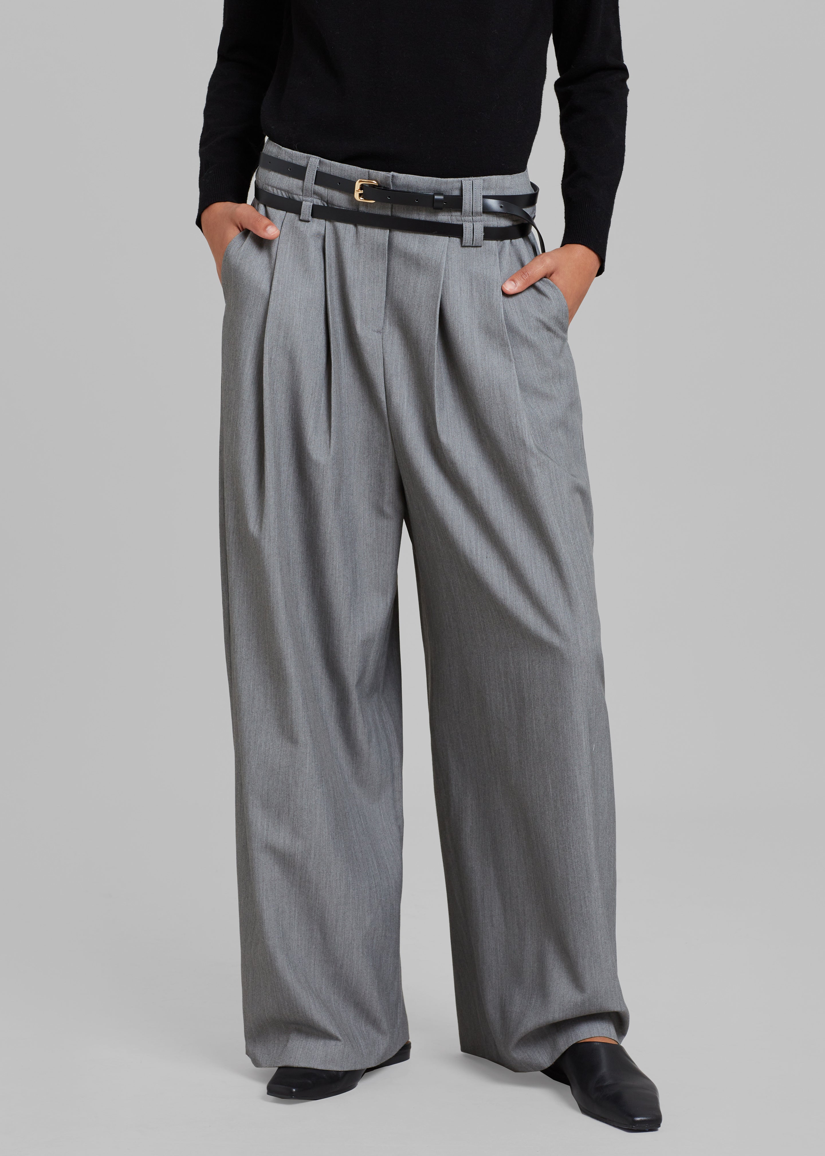 Tammi Wide Pants - Grey - 2