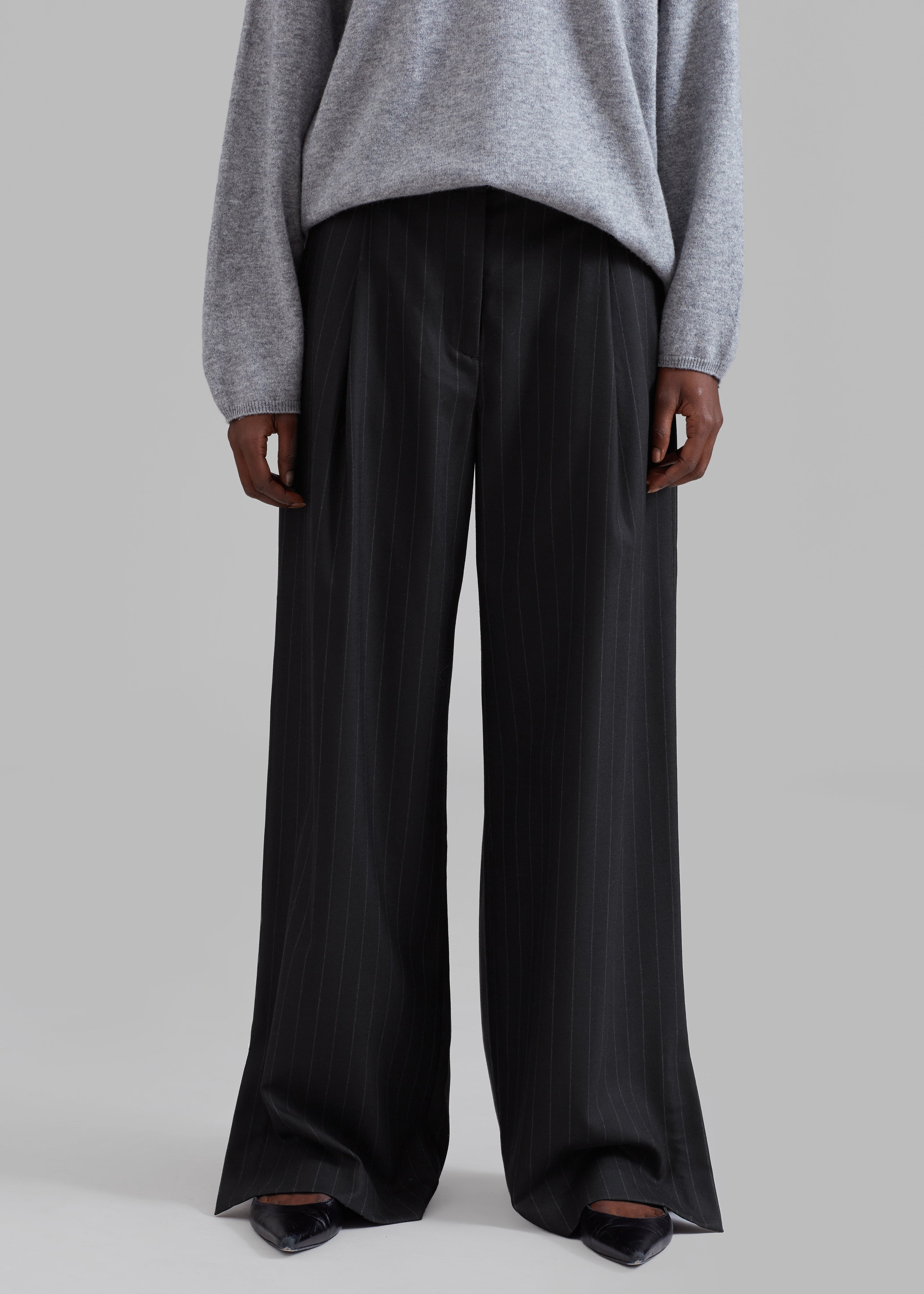 The Garment Chicago Pants - Black Pinstripe - 4