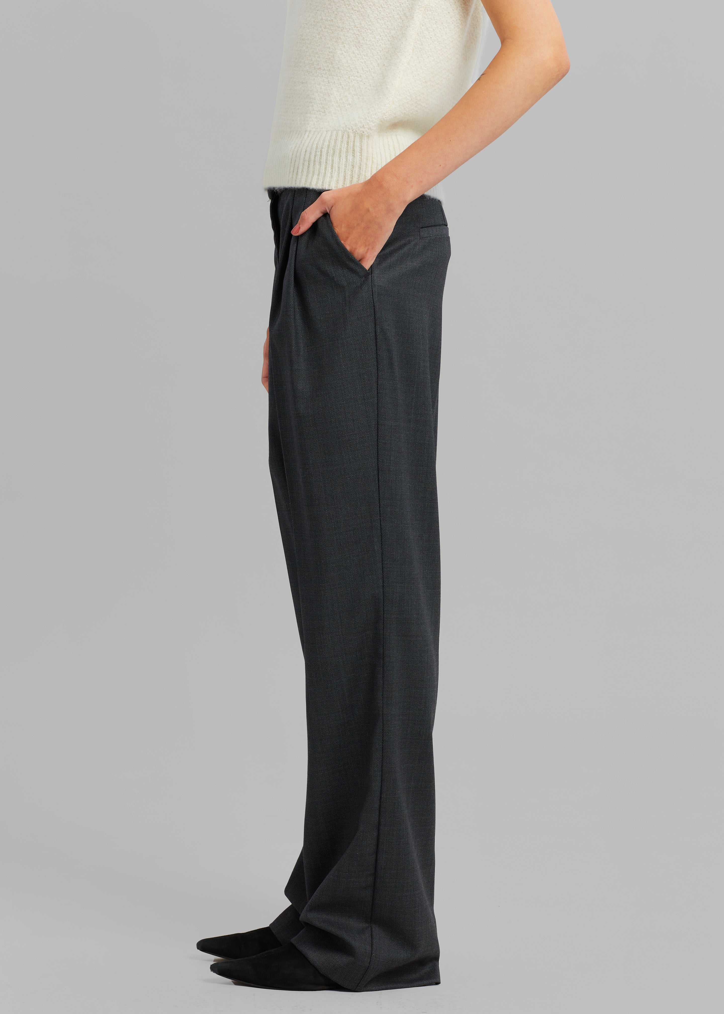 The Garment Princeton Pleat Pants - Grey - 3