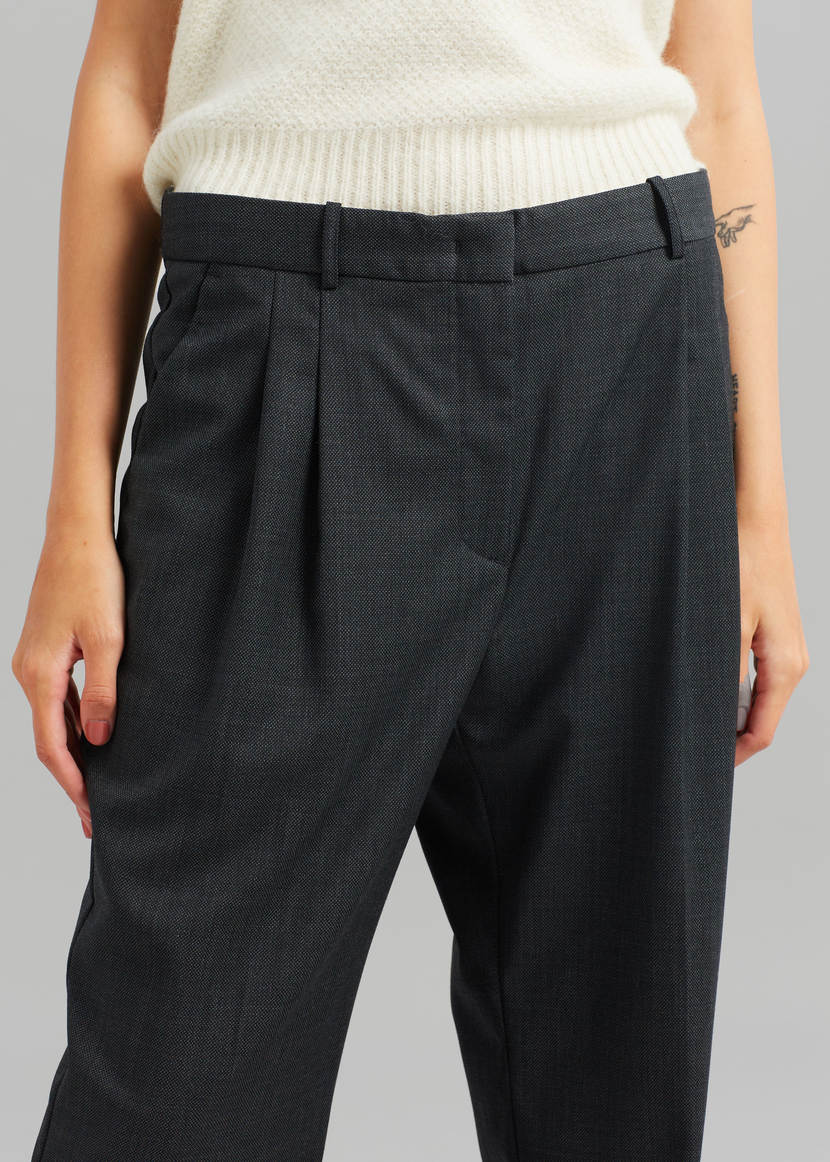 The Garment Princeton Pleat Pants - Grey - 4