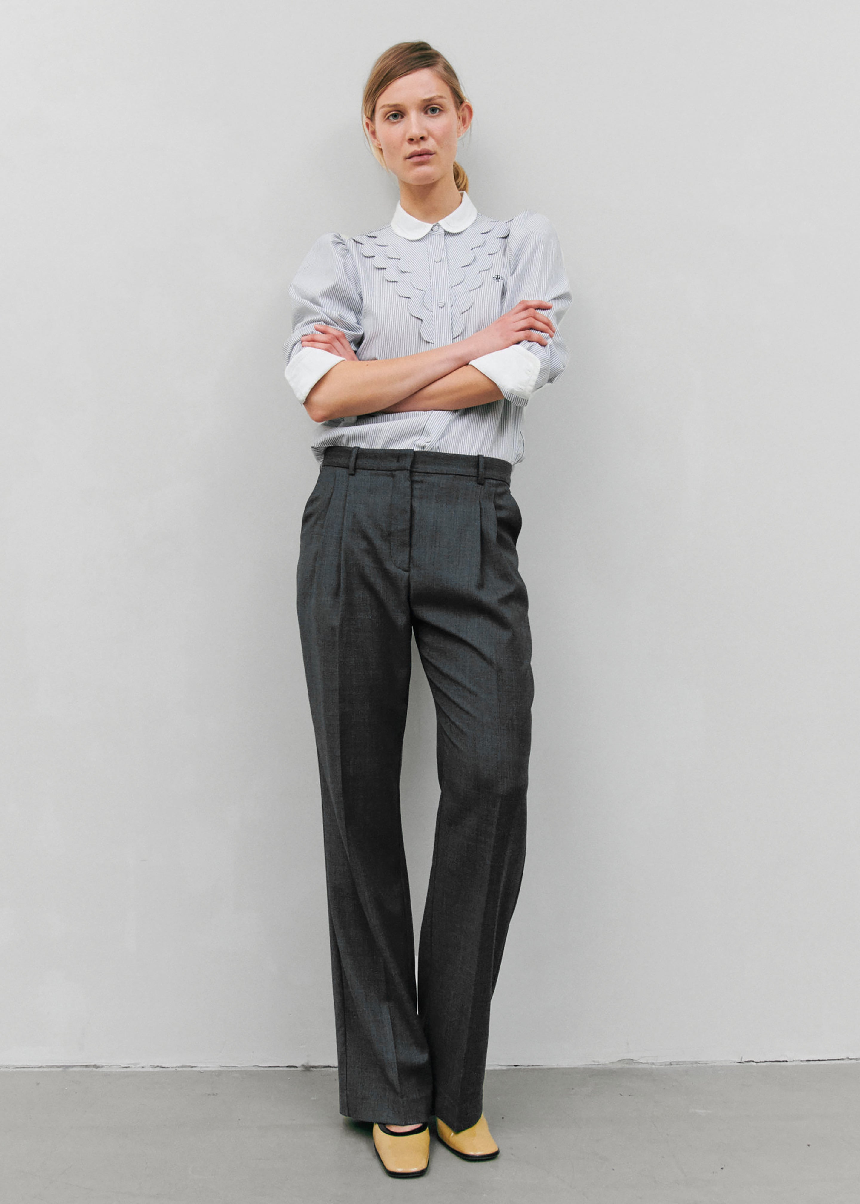 The Garment Princeton Pleat Pants - Grey - 8