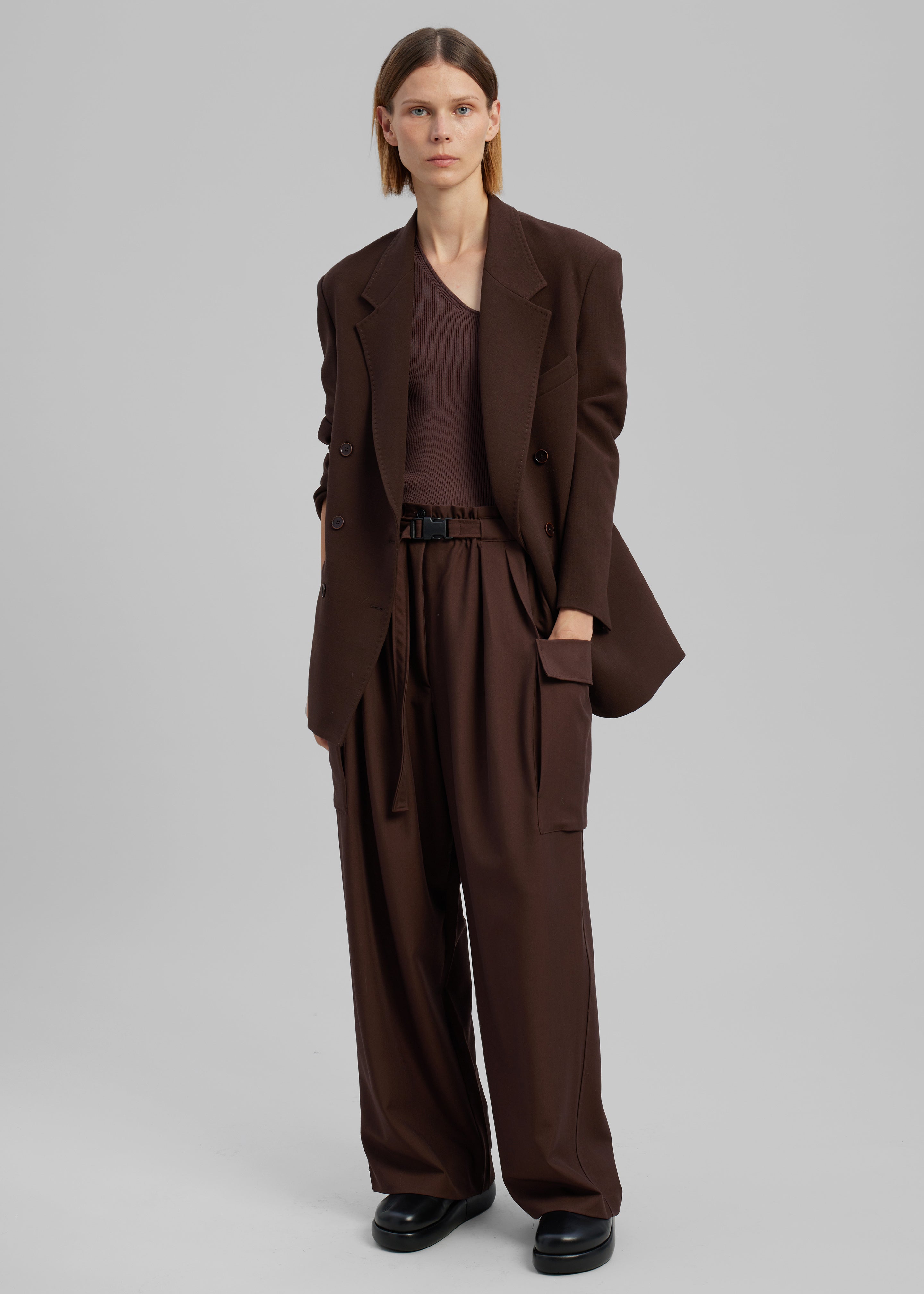 Tiarha Cargo Pants - Brown - 3