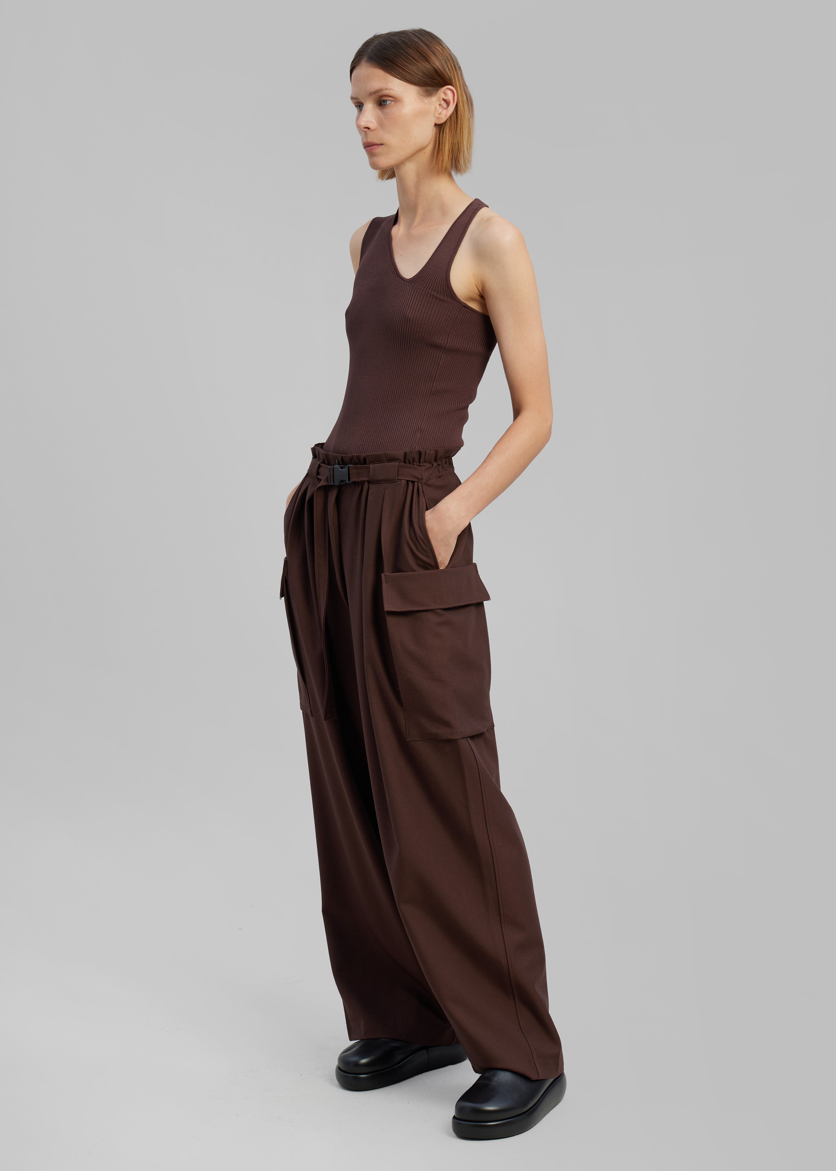 Tiarha Cargo Pants - Brown - 4