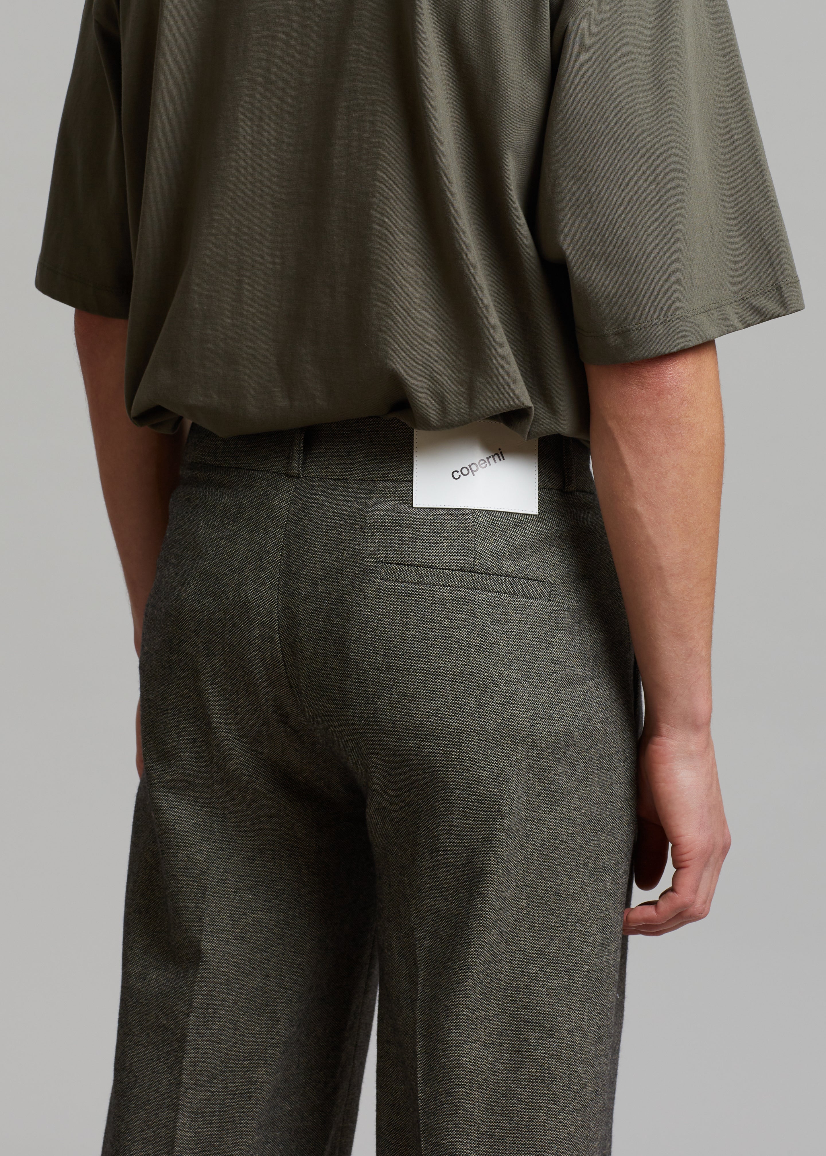Coperni Low-rise Loose Tailored Trousers - Dark Moss - 6