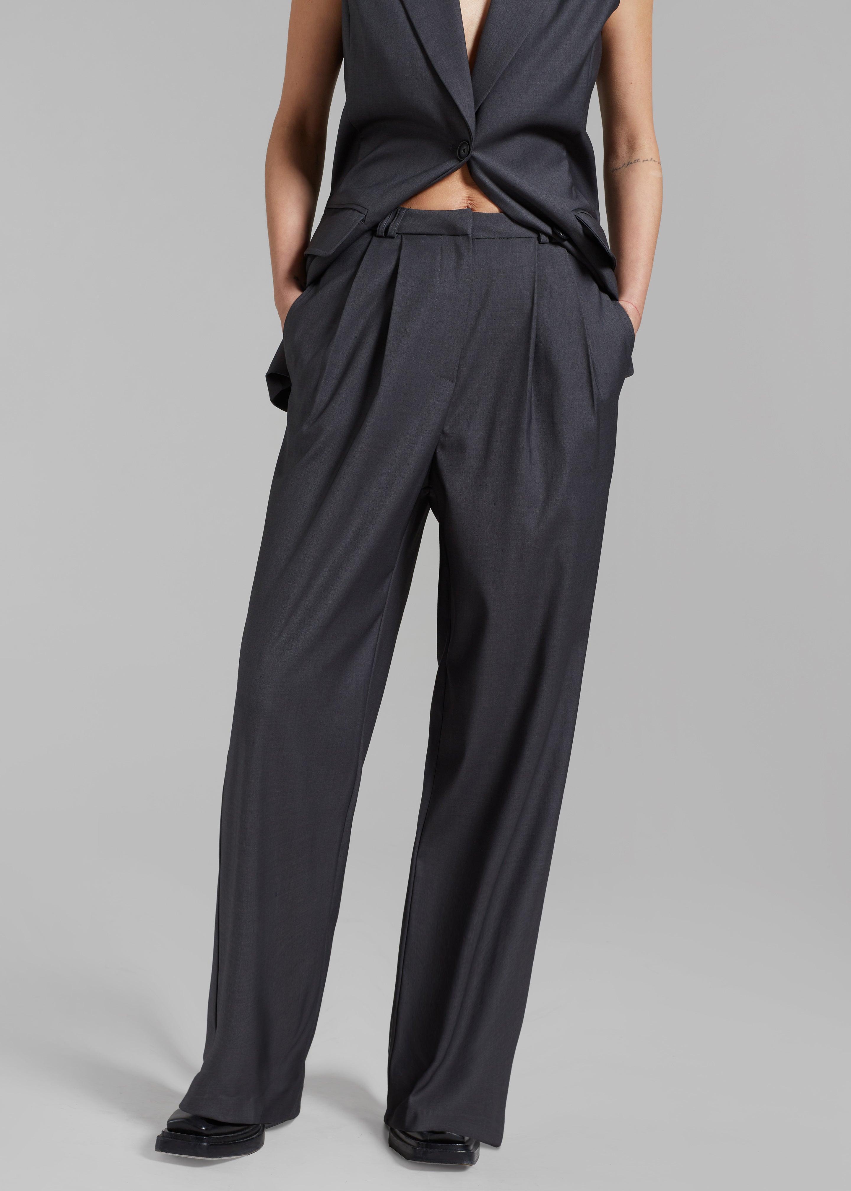 Durban Trousers - Charcoal - 2