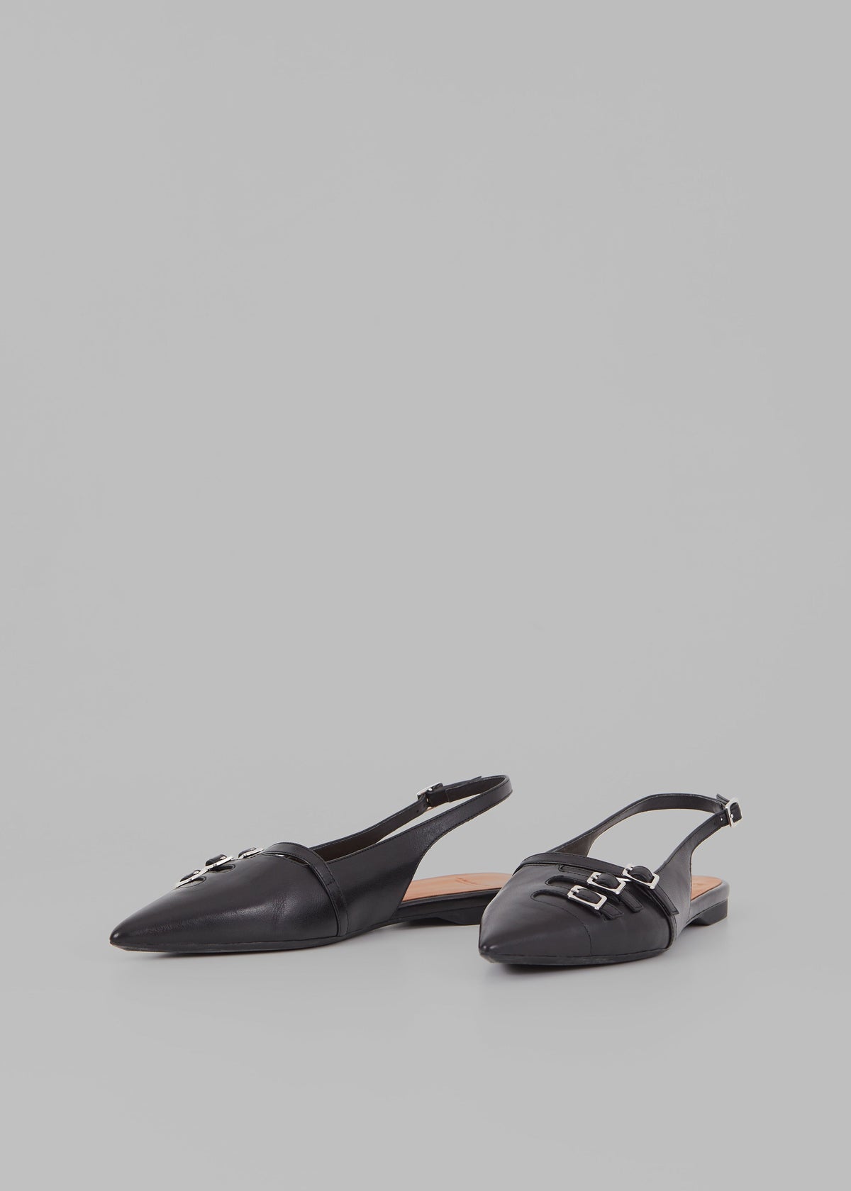 Vagabond Hermine Buckle Slingbacks - Black - 3