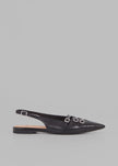 Vagabond Hermine Buckle Slingbacks - Black