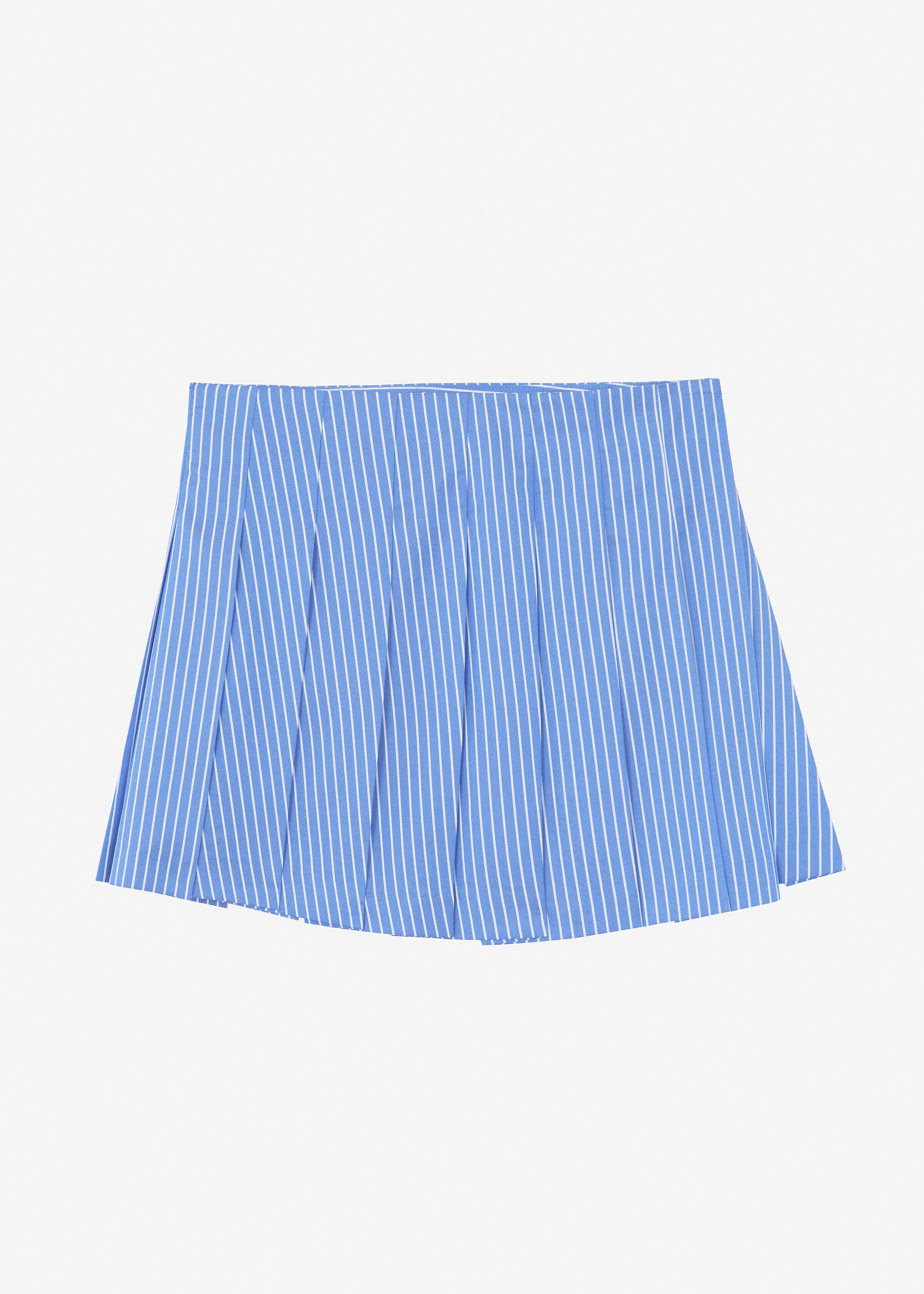Venus Pleated Skirt - White Stripe - 12