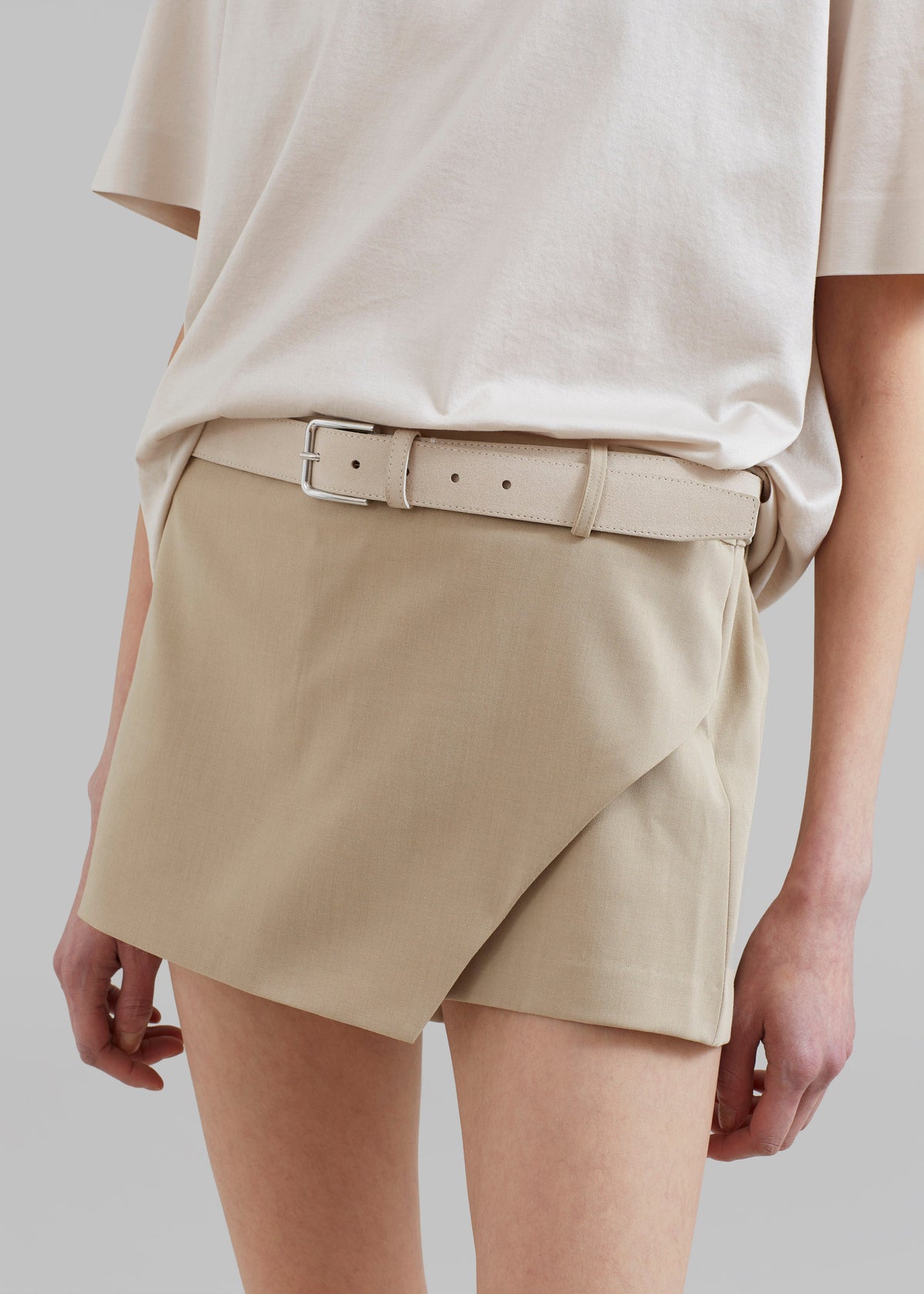 Verona Mini Skort - Beige - 2