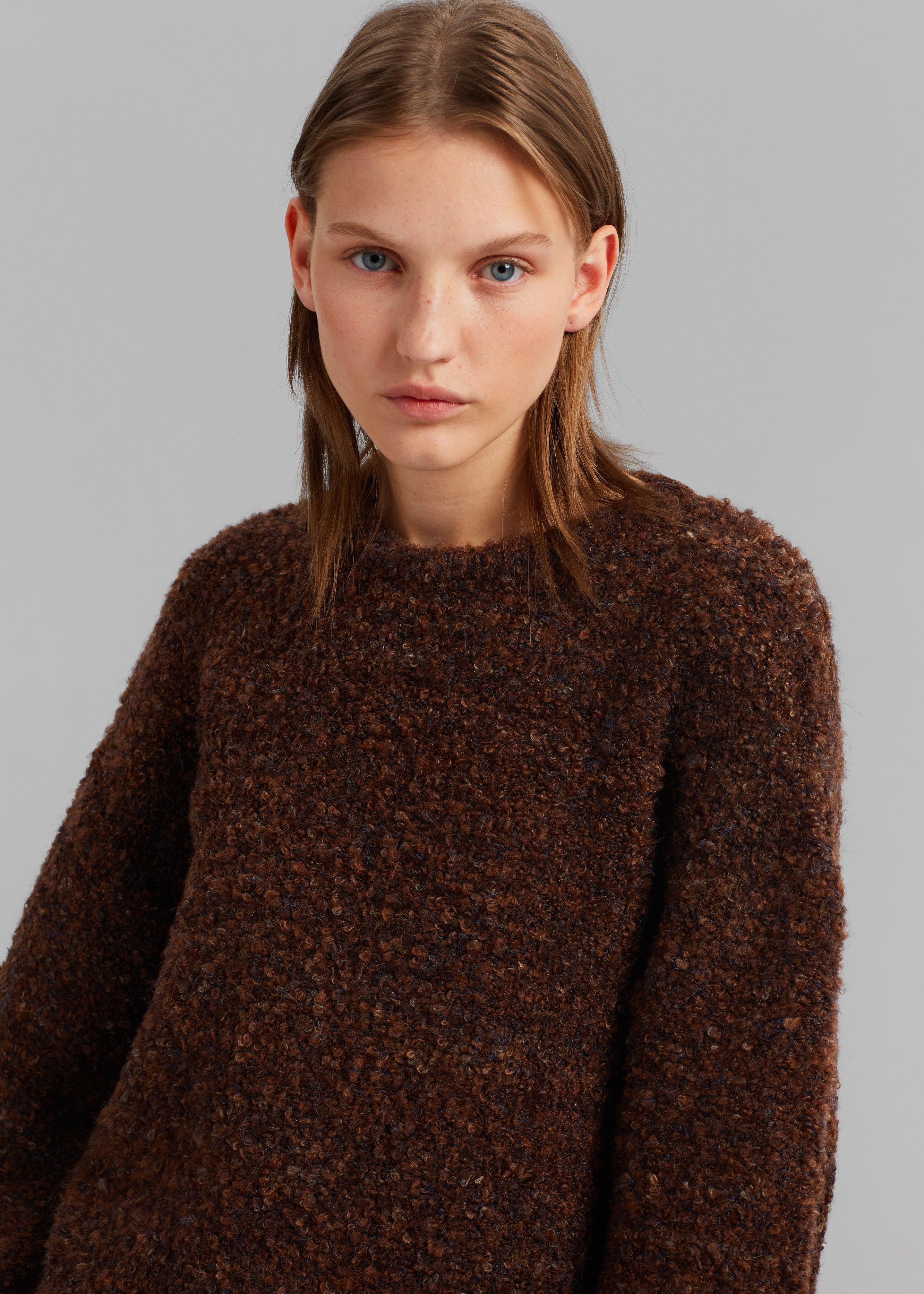 Van Boucle Sweater - Brown - 4