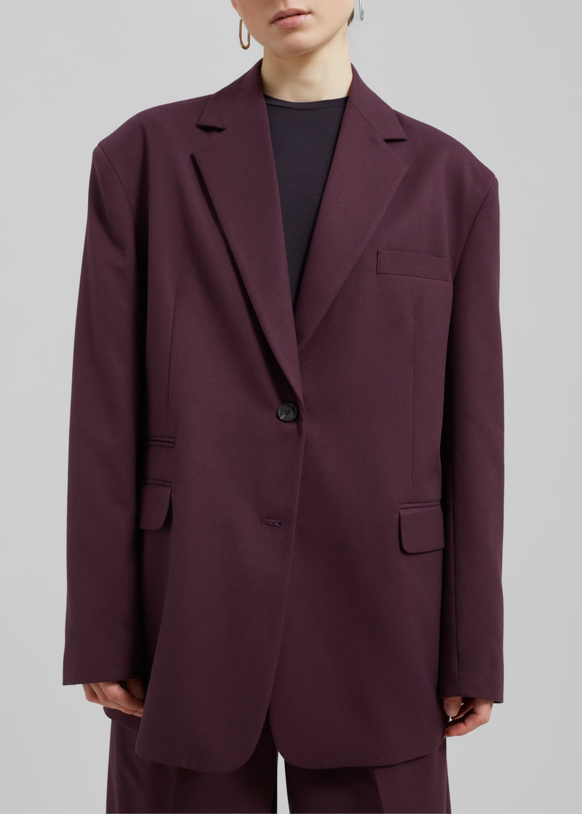 Wilma Blazer - Burgundy - 4