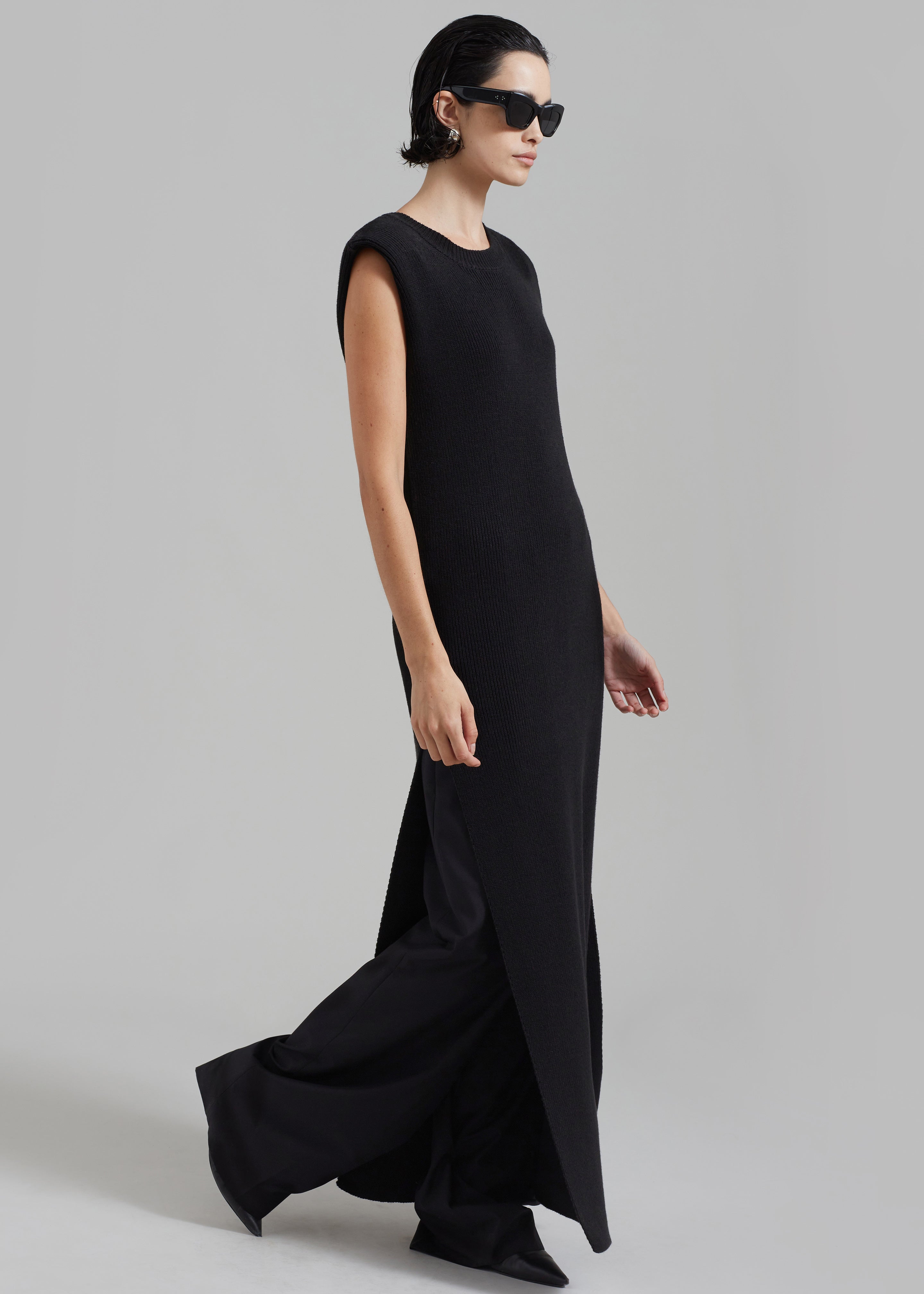 Wren Sleeveless Knit Dress - Black - 10