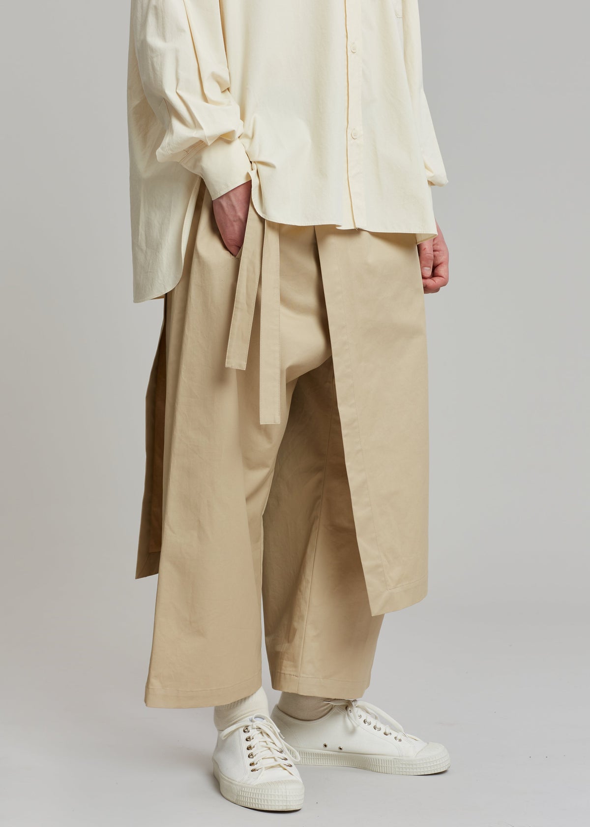 Watts Wrap Pants - Beige - 3