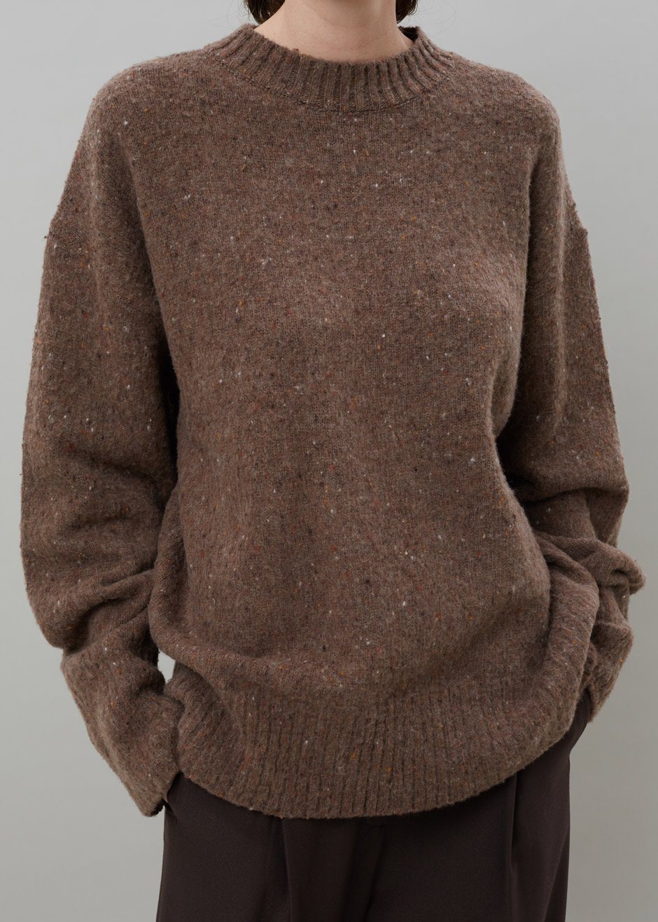 Abel Speckle Sweater - Brown - 1