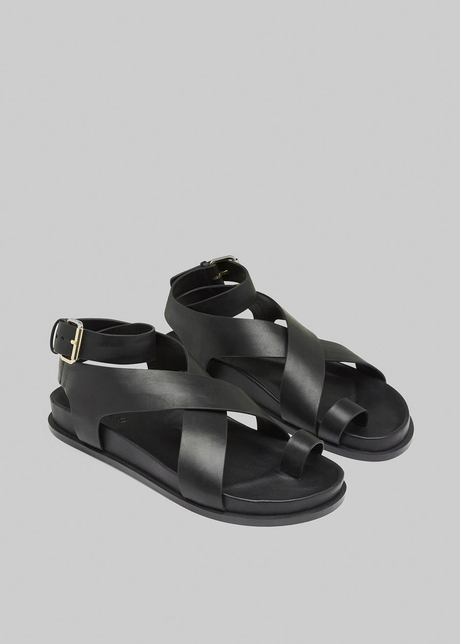 A.Emery The Jalen Sandal - Black - 6