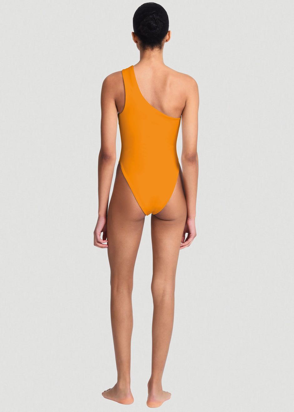 Aexae Knot One Piece Swimsuit - Orange - 2