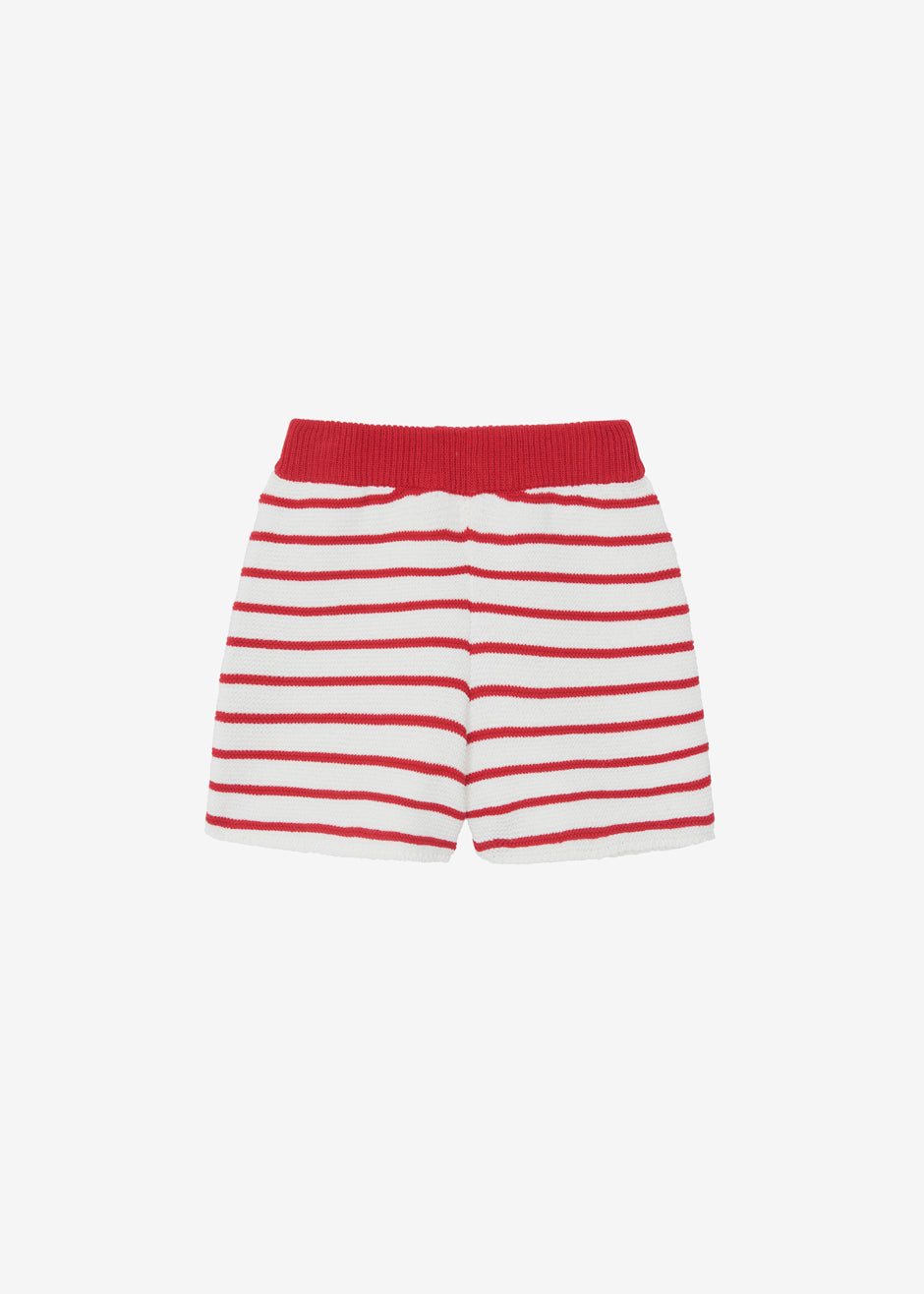 Aqua Knit Short - Red Stripe - 11