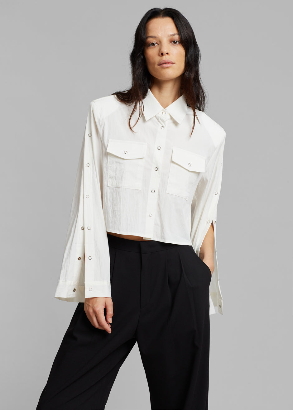 Astrid Padded Shirt - White