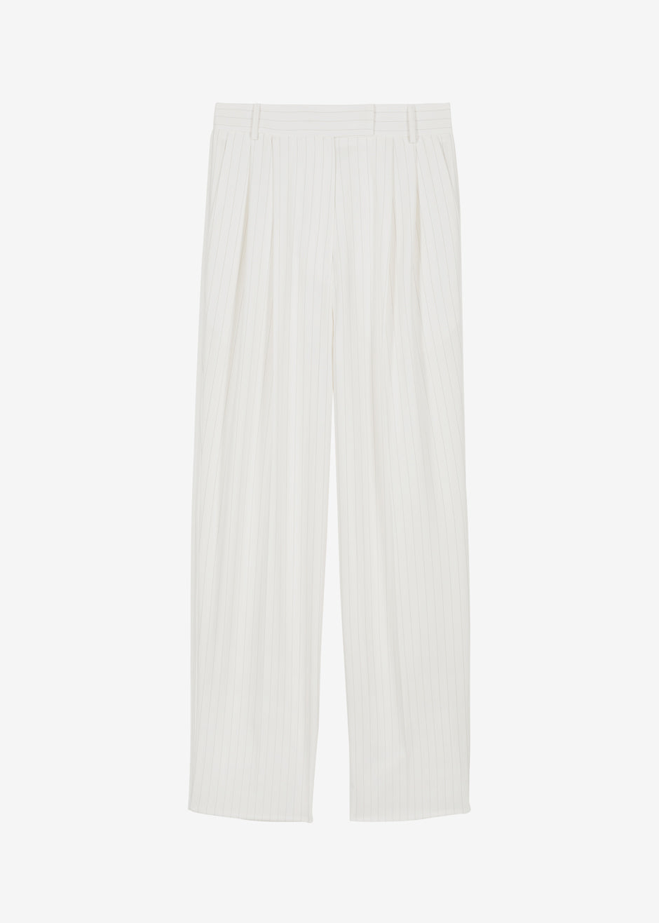 Off white striped clearance pants