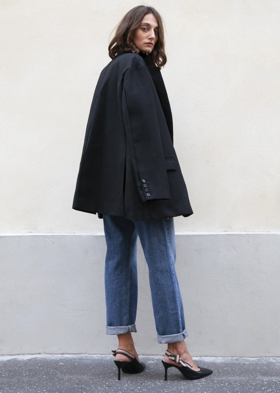 Frankie Oversized Boyfriend Blazer - Black – Frankie Shop Europe