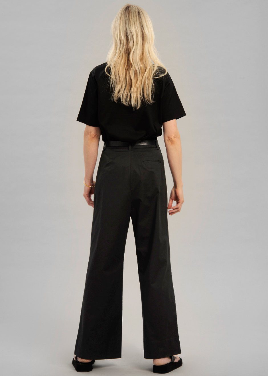 Blanche Pleated Trousers - Black - 9