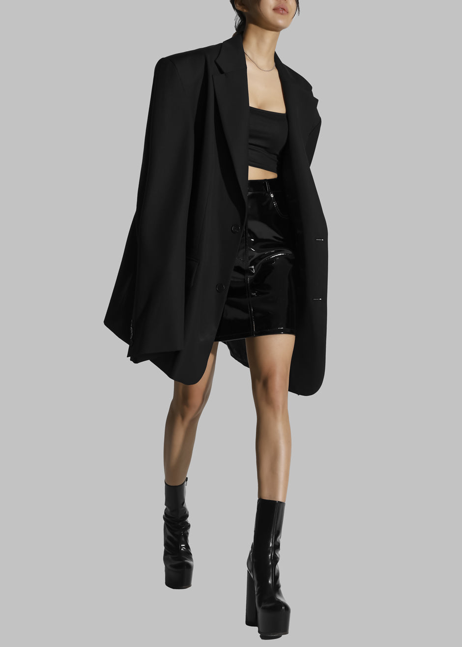 Dee Maxi Oversized Blazer - Black - 1