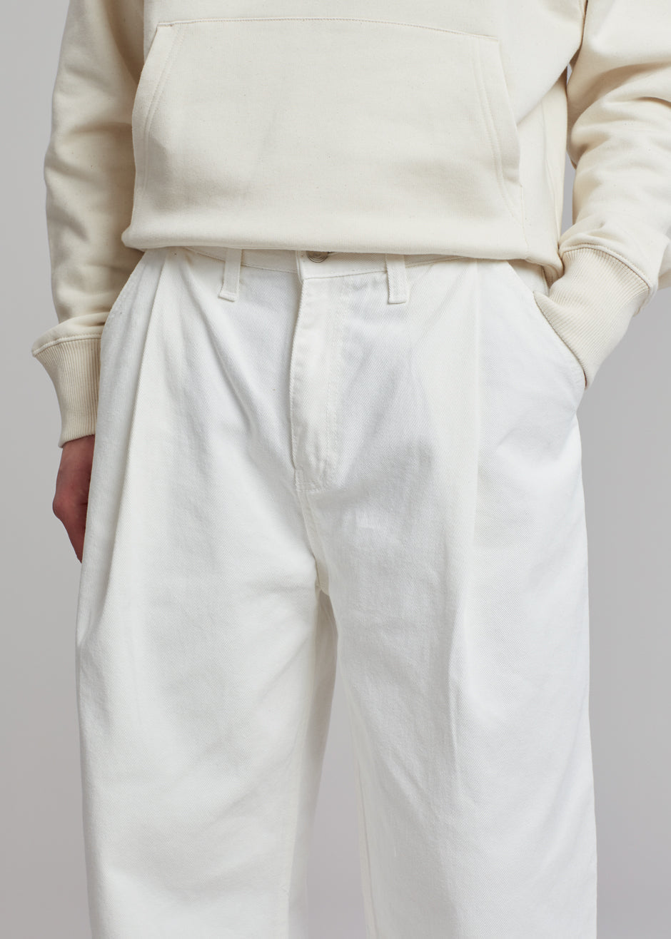 Drew Denim Pants - White - 8 - Drew Denim Pants - White Pants The Frankie Shop [gender-male]