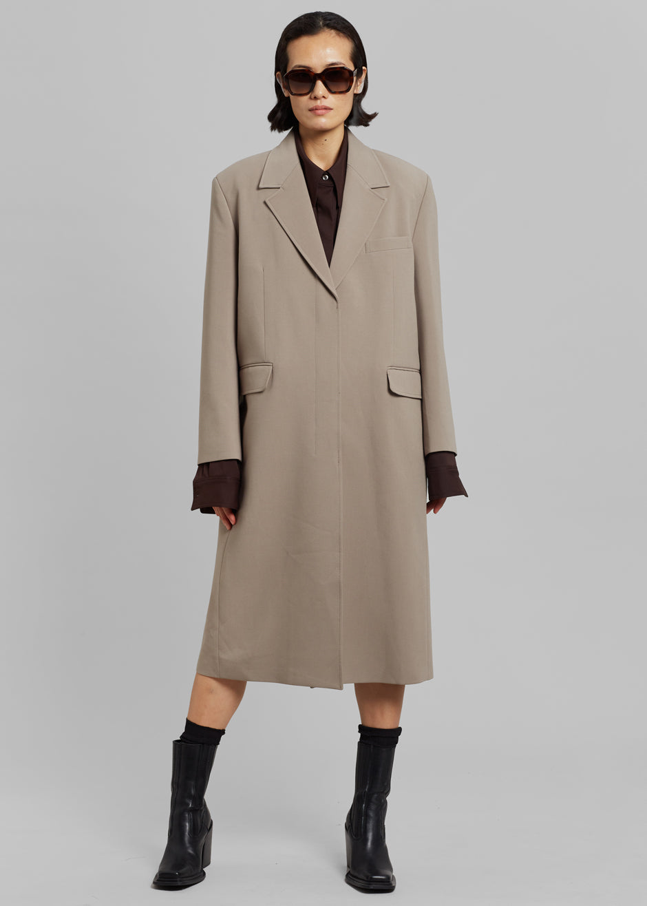 Eevi Overcoat - Taupe