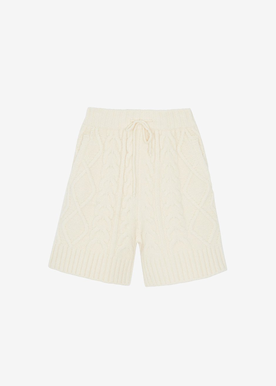 Eira Knit Shorts - Cream - 10