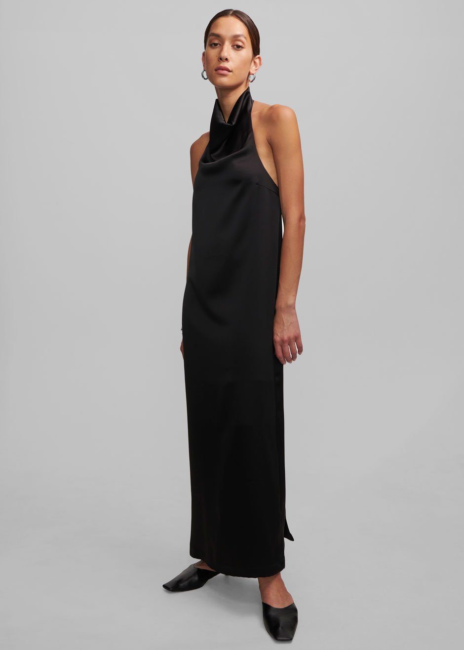 Esse Studios Folded Halter Dress - Black