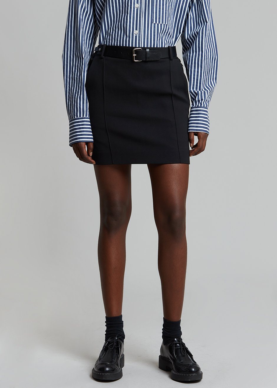 Esse Studios Tailored Mini Skirt - Black - 4