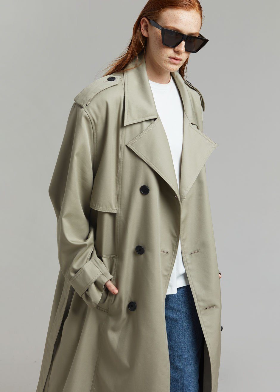 Eugene Trench Coat - Pale Khaki - 8