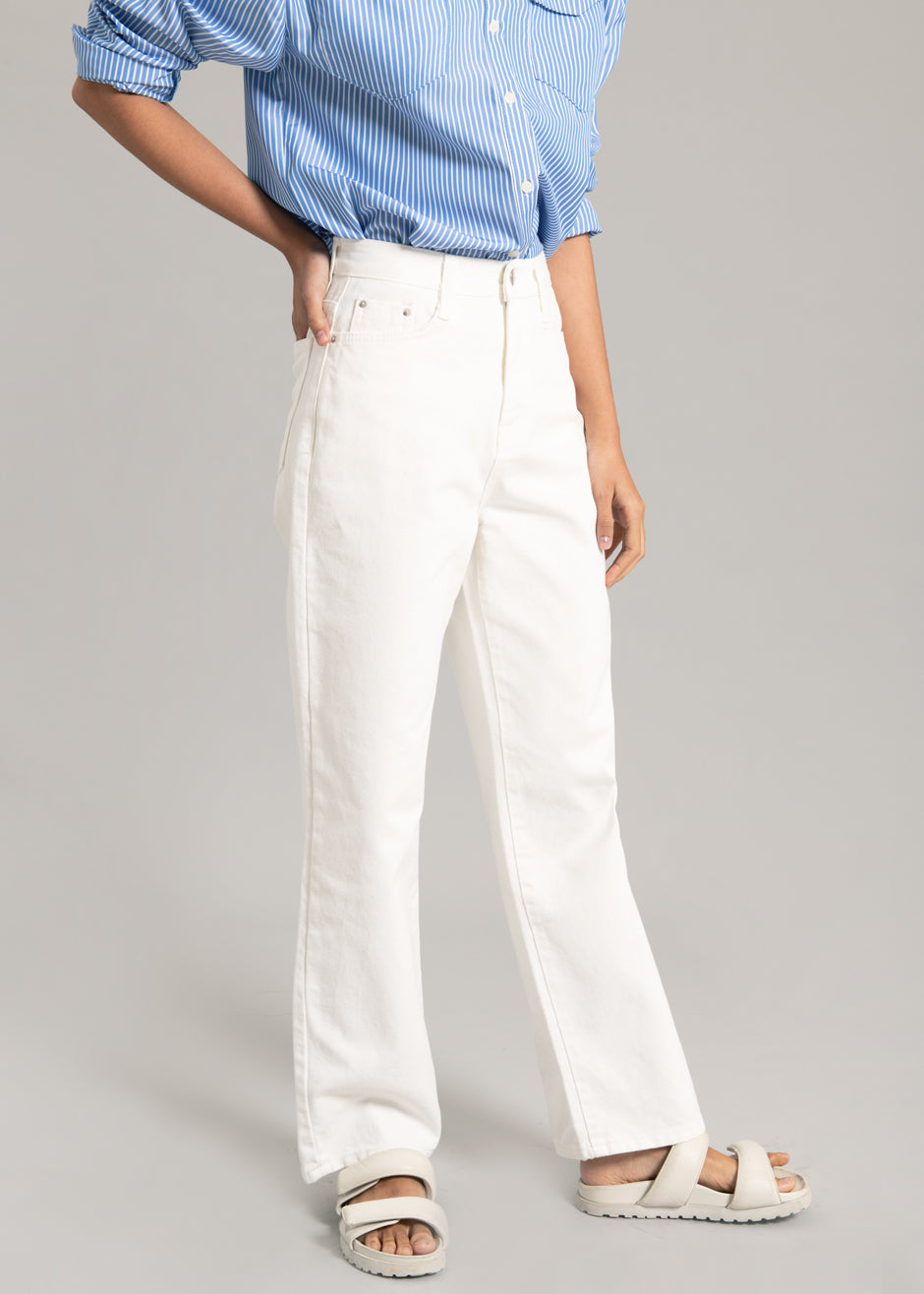 Hann Denim Pants - White - 6