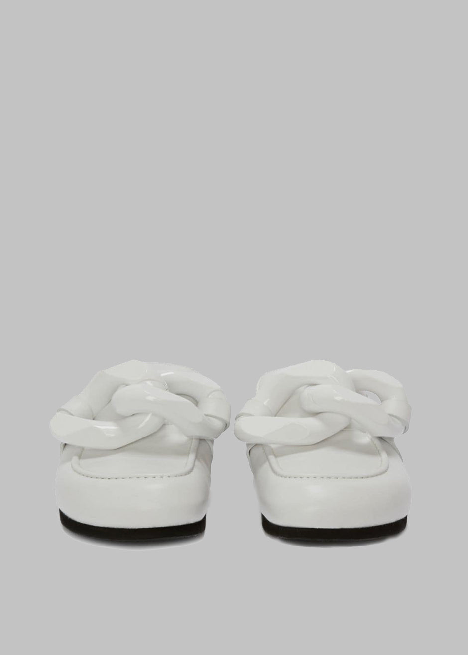 JW Anderson Chain Loafer Mules - White - 5