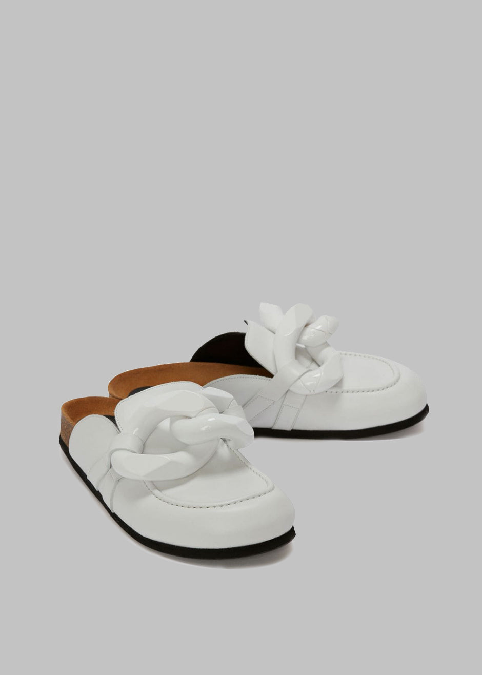 JW Anderson Chain Loafer Mules - White
