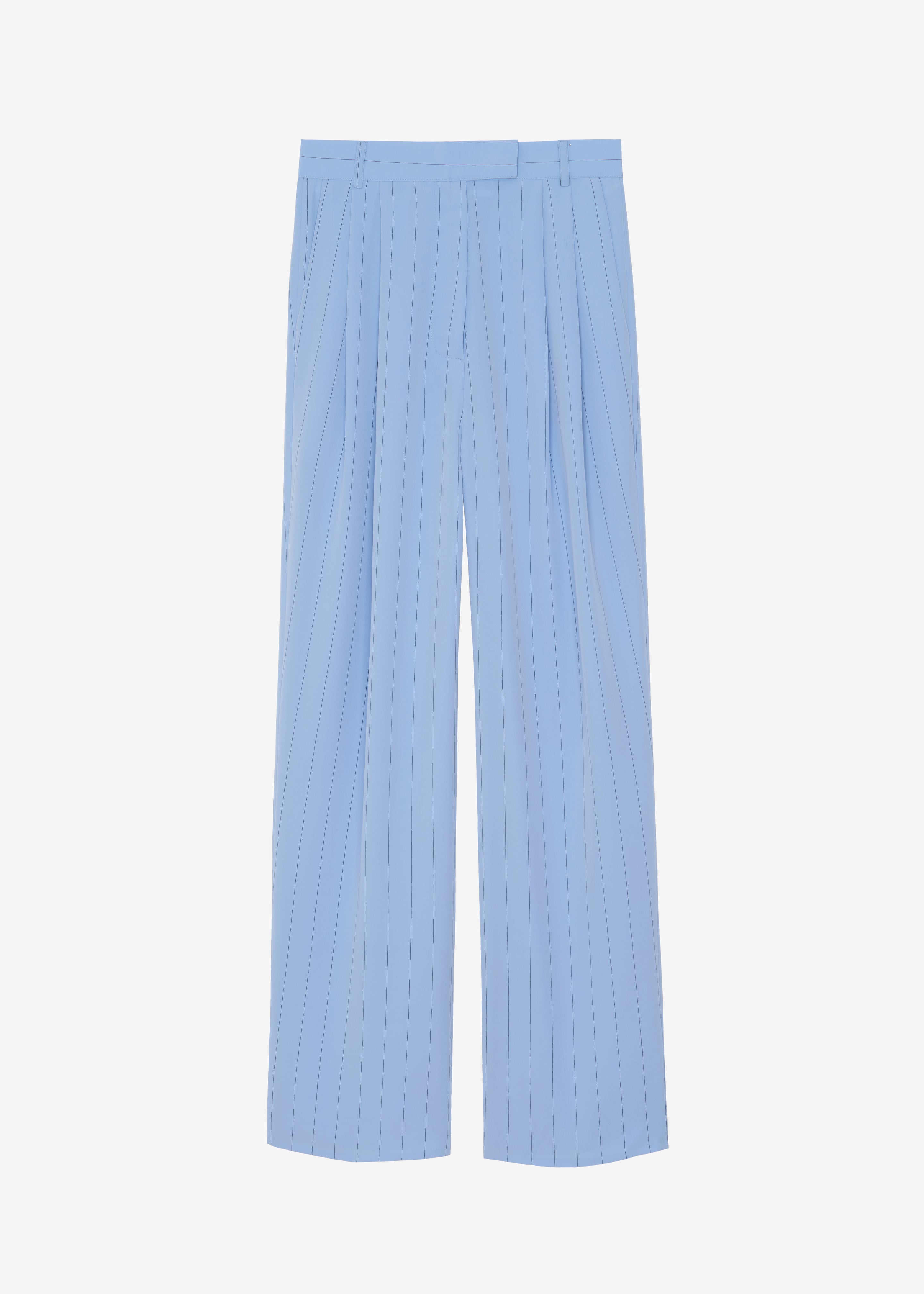 Beo Fluid Stripe Suit Pants - Powder Blue - 7